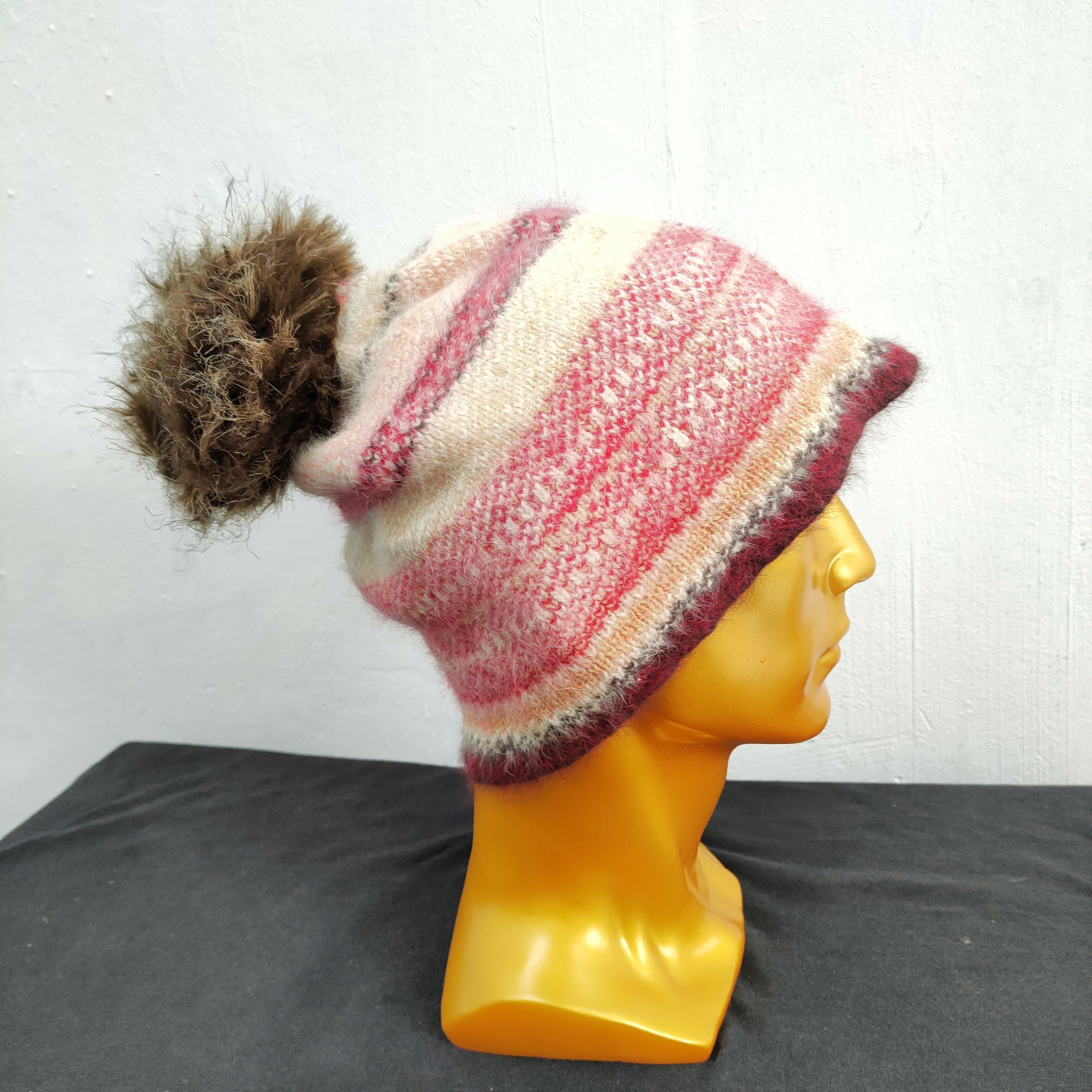 Japanese Brand 💥 BESTOFFER 💥 GRACE HATS / NAVAJO MOHAIR BEANIE Size ONE SIZE - 1 Thumbnail