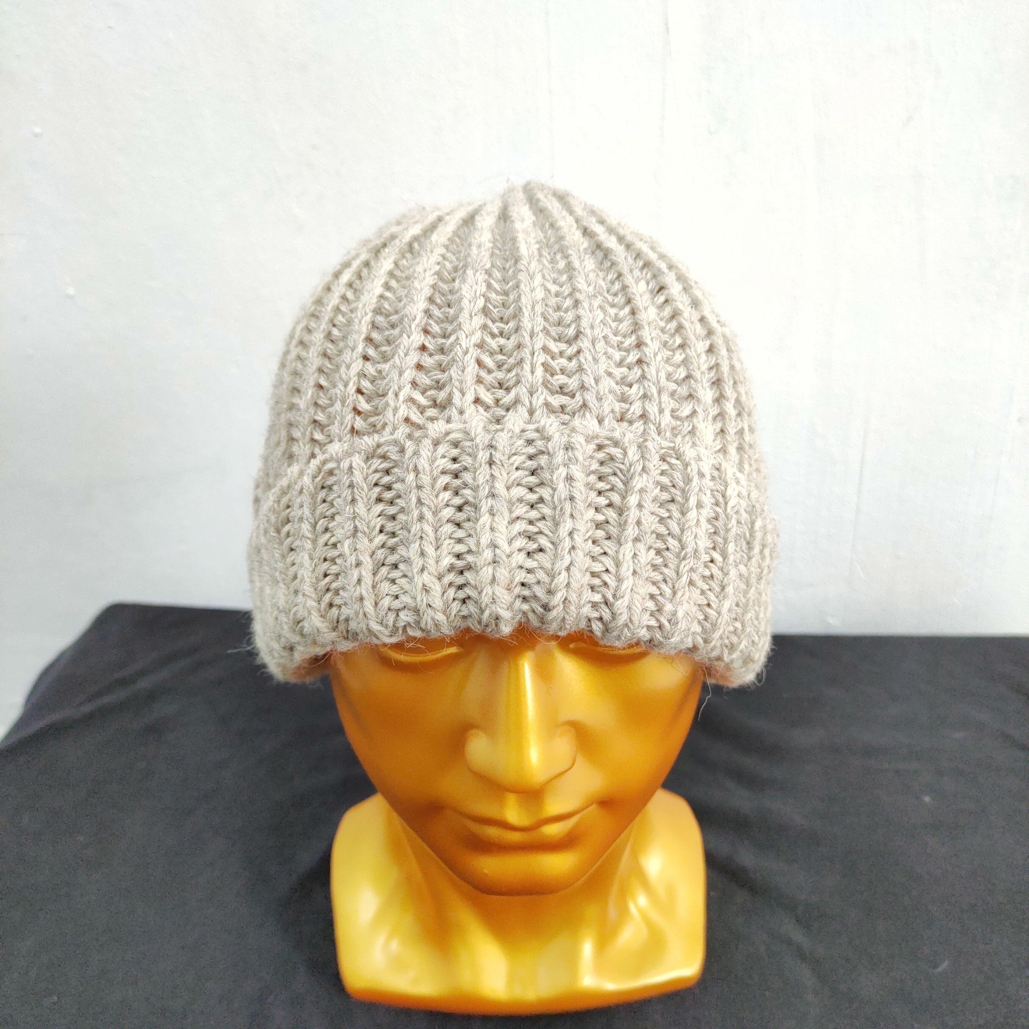 Aran Isles Knitwear × Highland 2000 BESTOFFER 💥 HIGLAND 2000 WOOL NATURAL BEANIE HAT Size ONE SIZE - 3 Thumbnail