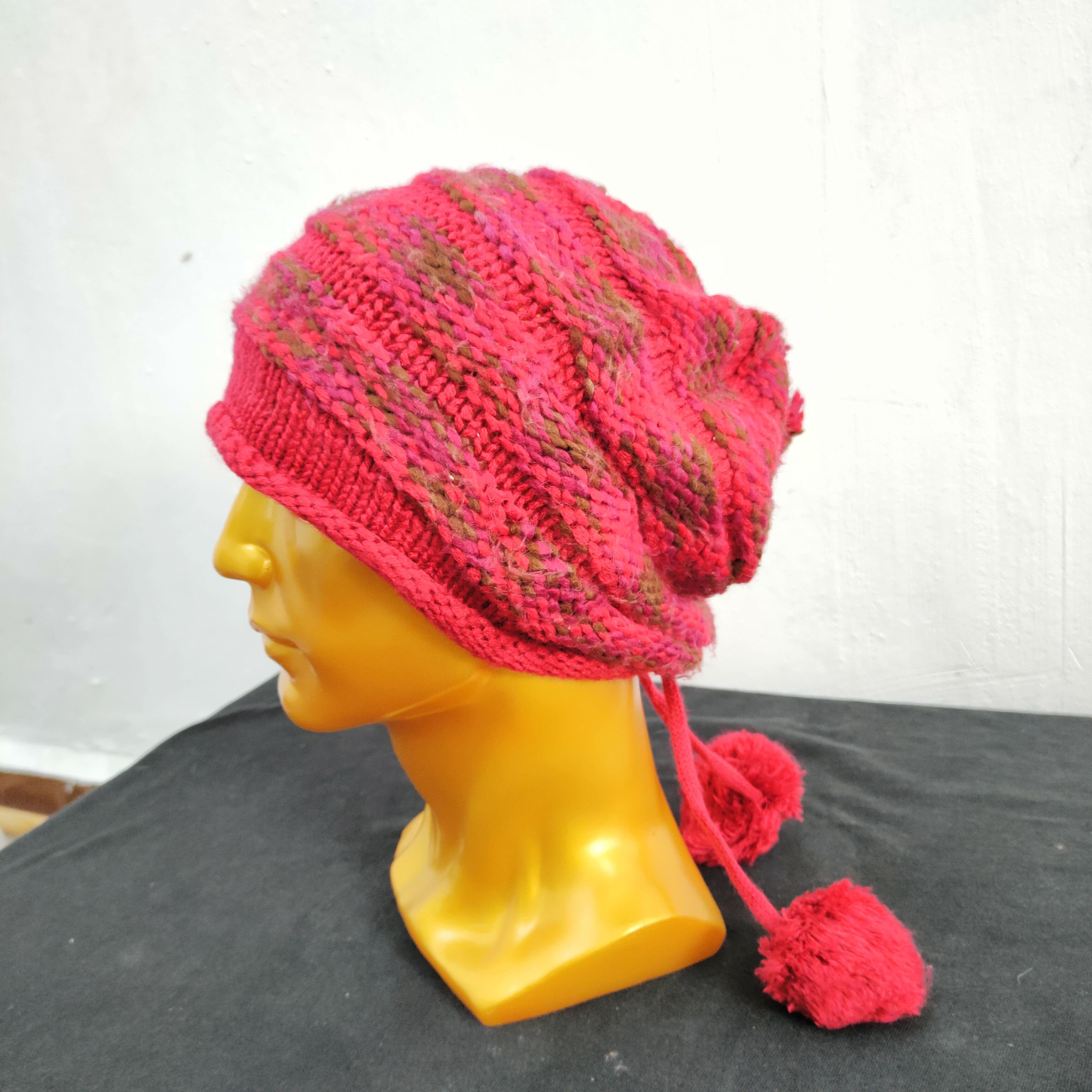 Japanese Brand 💥 BESTOFFER 💥 JAPANESE BRAND CABLE KNIT BEANIE HAT Size ONE SIZE - 1 Thumbnail