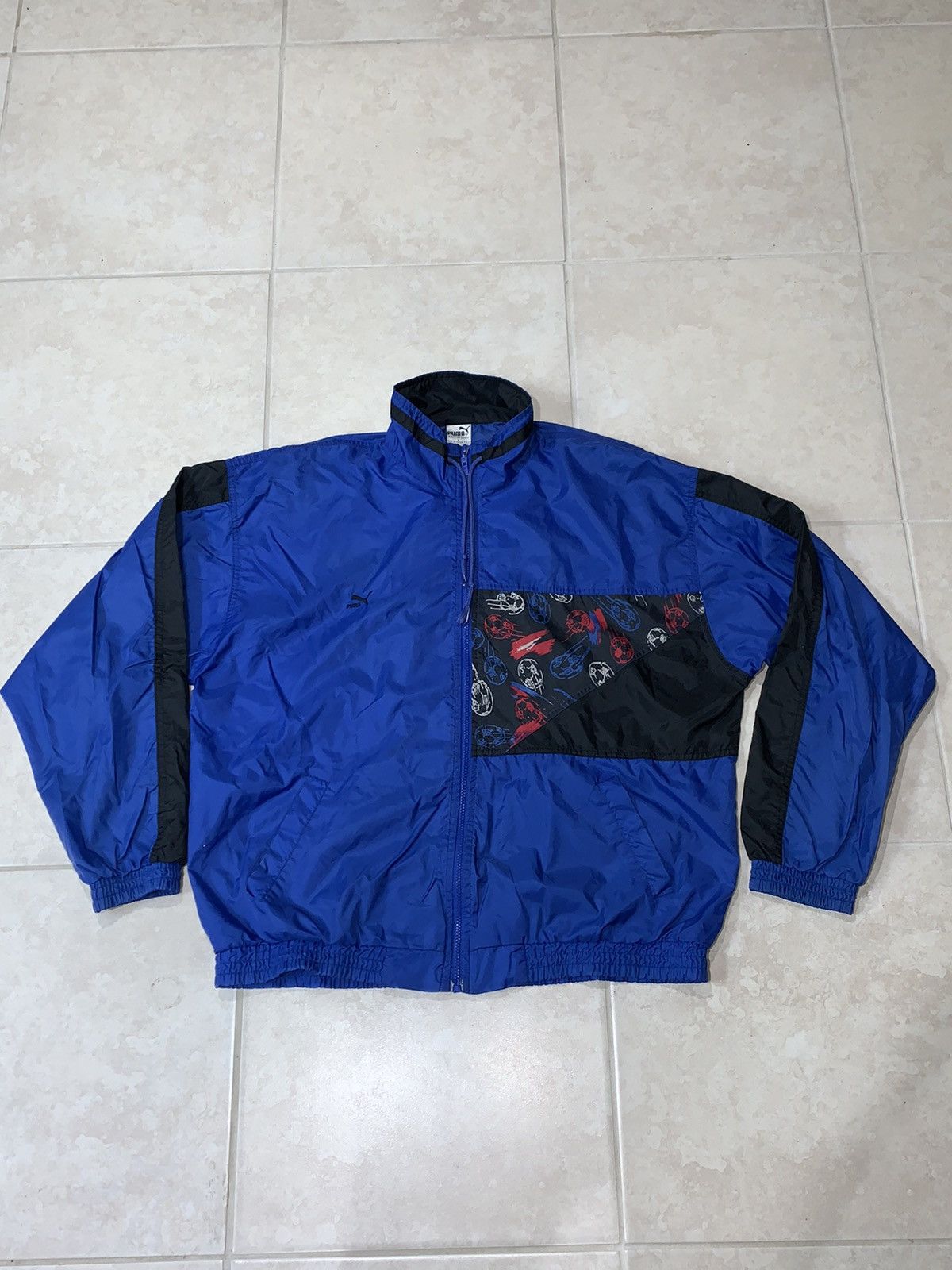 Puma × Vintage Vintage 80s / 90s Puma Soccer Jacket Size US L / EU 52-54 / 3 - 2 Thumbnail