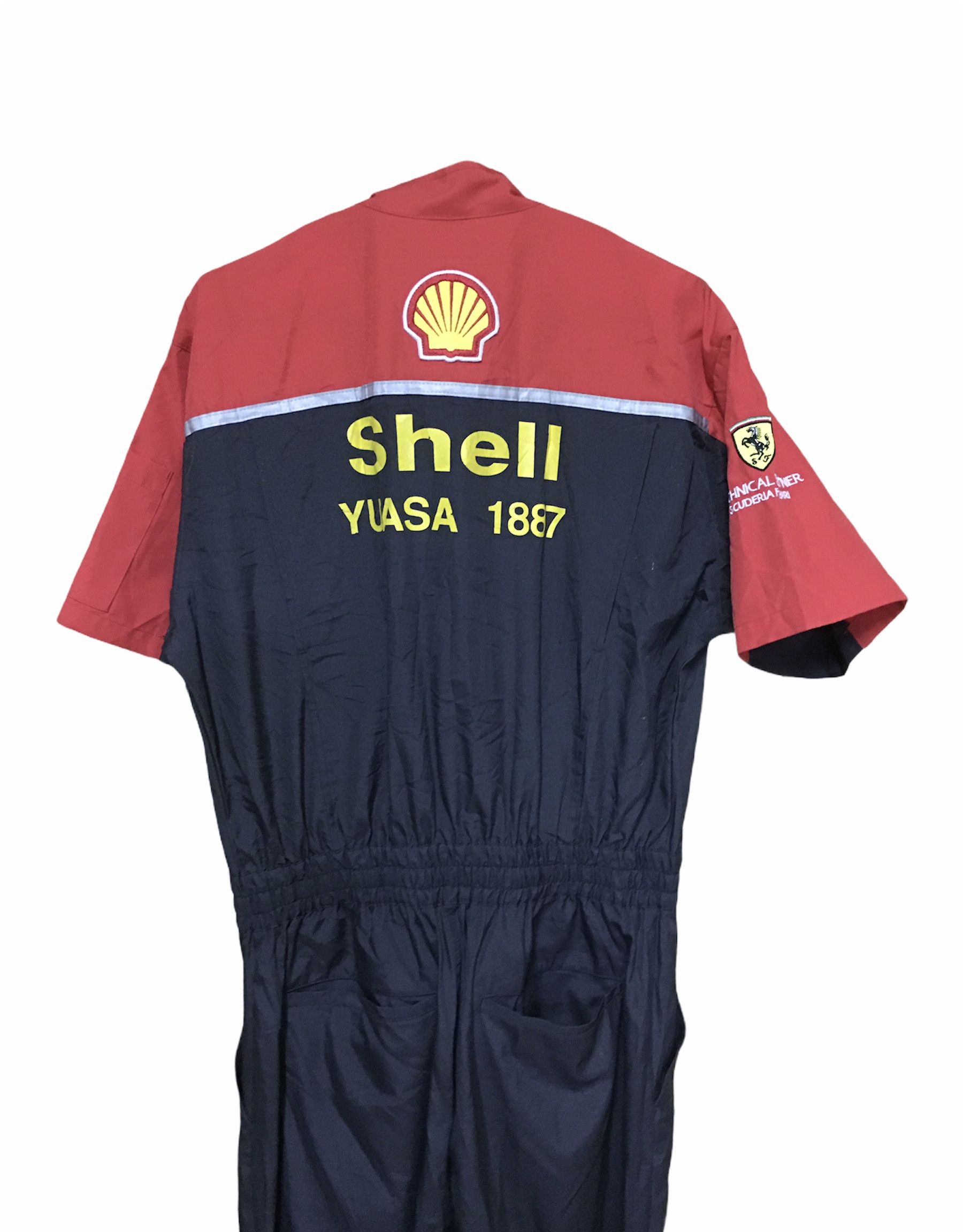 Ferrari NWT Vtg Shell Technical Partner Scuderia Ferrarri Coverall Size US 32 / EU 48 - 5 Thumbnail