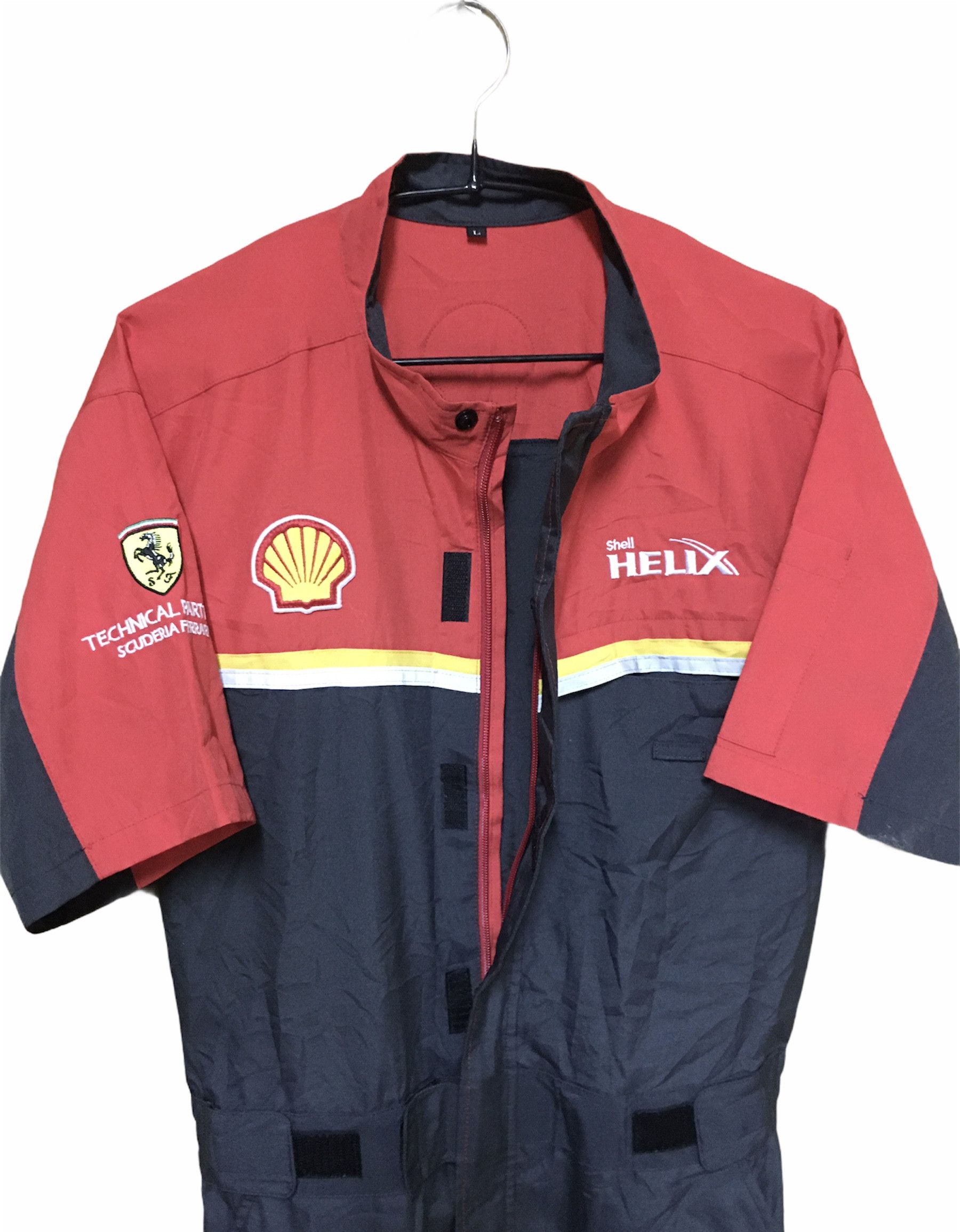 Ferrari NWT Vtg Shell Technical Partner Scuderia Ferrarri Coverall Size US 32 / EU 48 - 4 Thumbnail