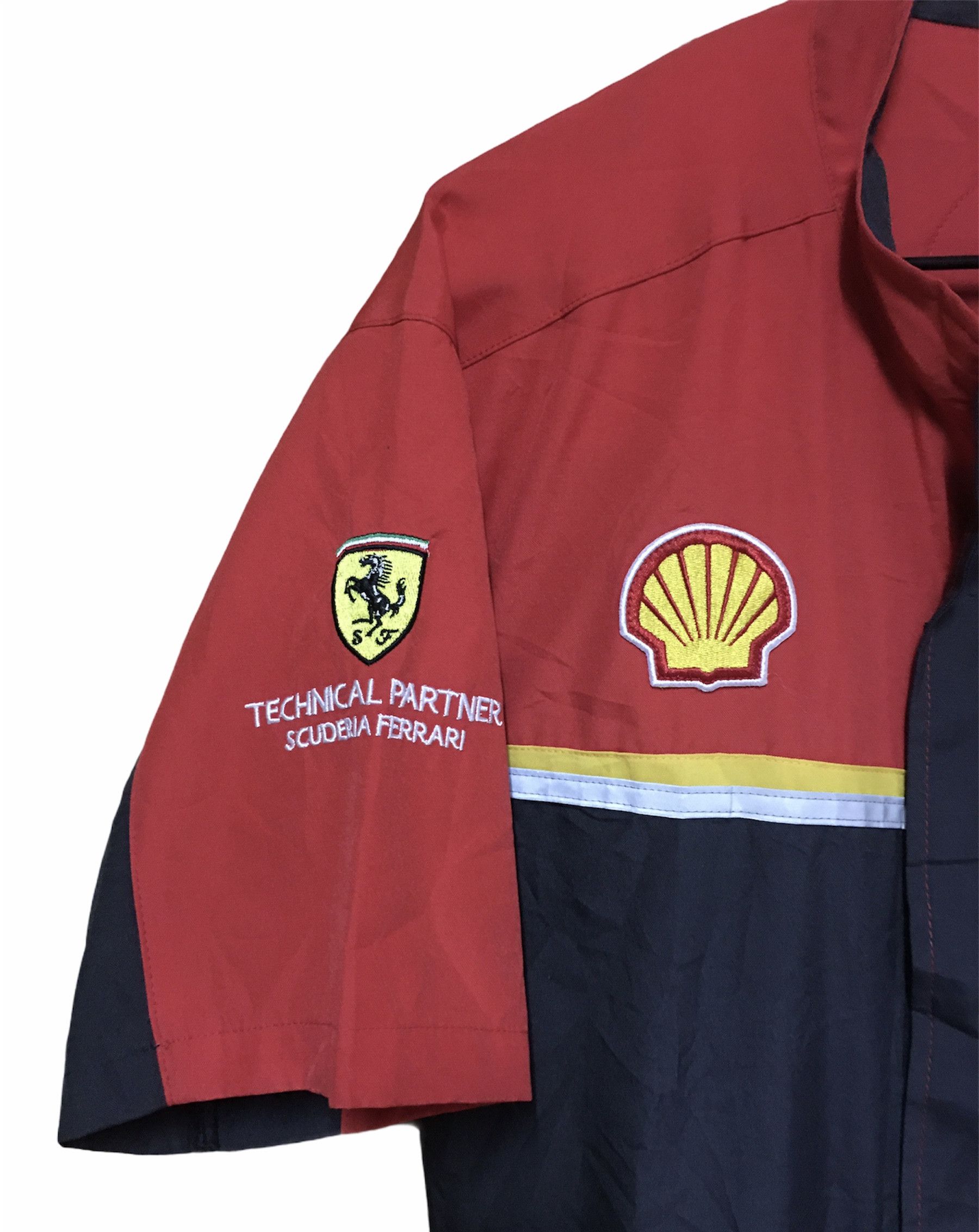 Ferrari NWT Vtg Shell Technical Partner Scuderia Ferrarri Coverall Size US 32 / EU 48 - 3 Thumbnail