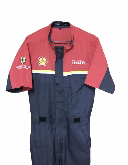 Ferrari NWT Vtg Shell Technical Partner Scuderia Ferrarri Coverall ...