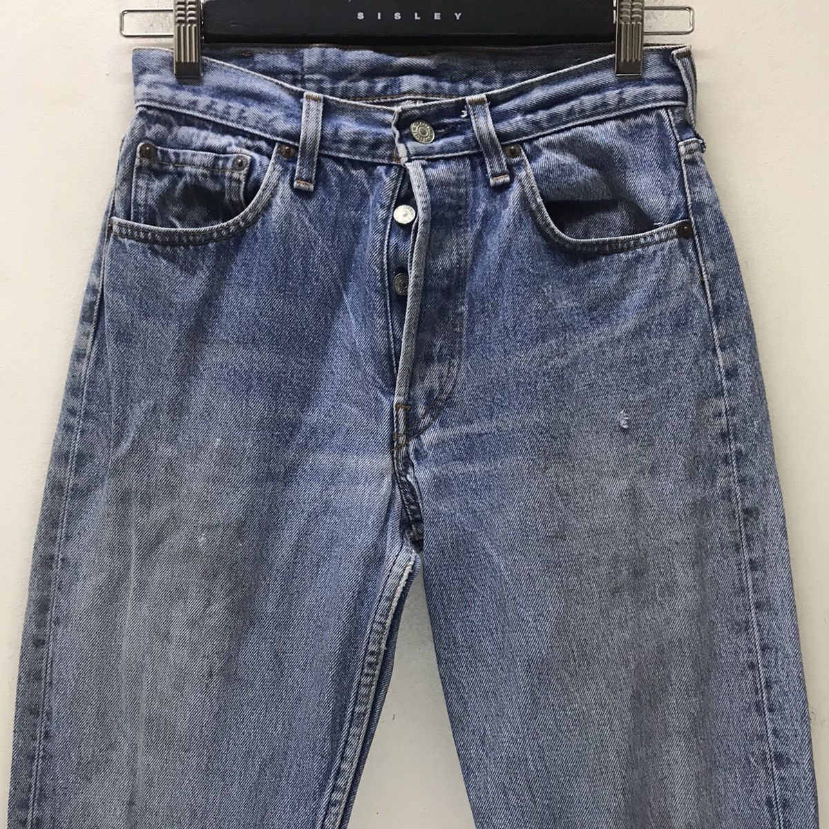 Levi's Vintage 80s Levis 501 LightWash Jeans Distressed Size US 28 / EU 44 - 3 Thumbnail