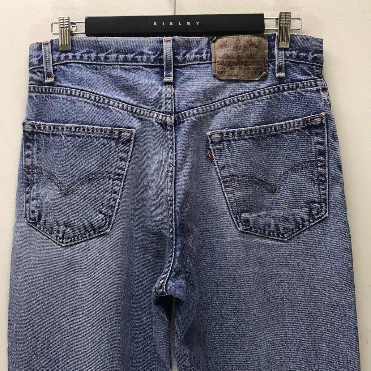 Levi's Vintage 90s Levis 550 Baggy Jeans Nice Faded Size US 33 - 11 Thumbnail