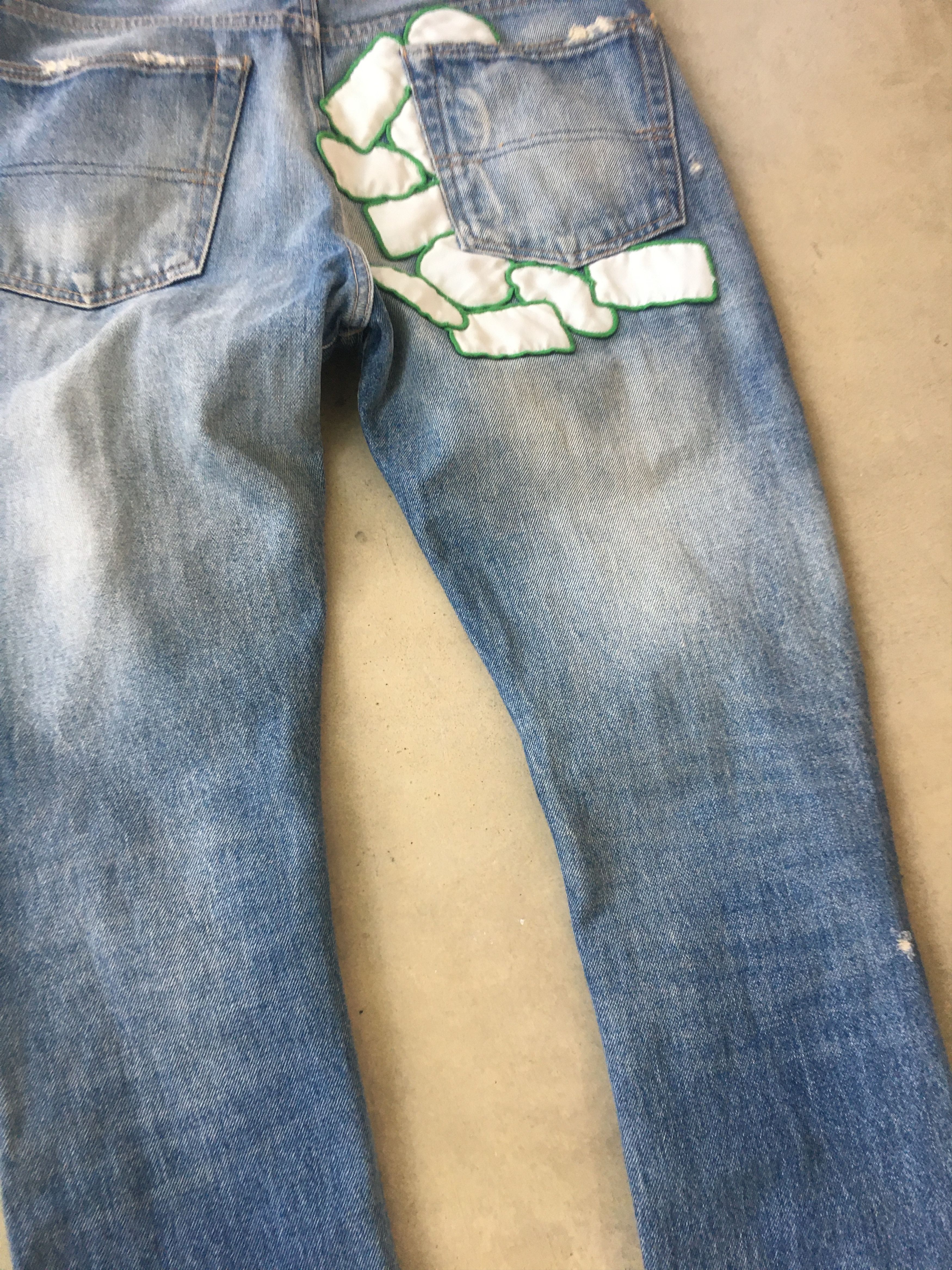 Undercover Undercover 05SS But Beautiful BACK PATCH SCAB JEANS 1 Size US 29 - 10 Thumbnail