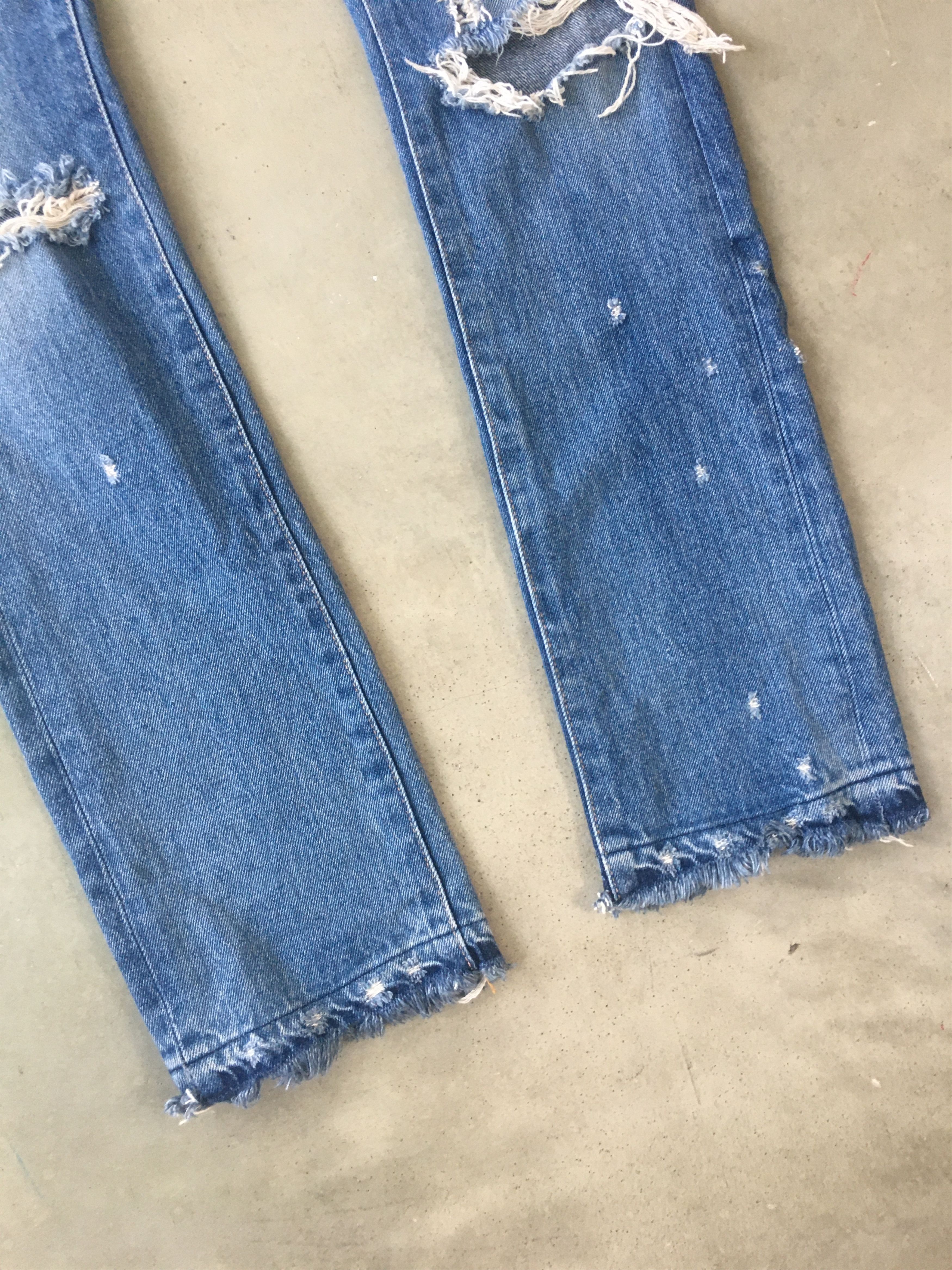 Undercover Undercover 05SS But Beautiful BACK PATCH SCAB JEANS 1 Size US 29 - 5 Thumbnail