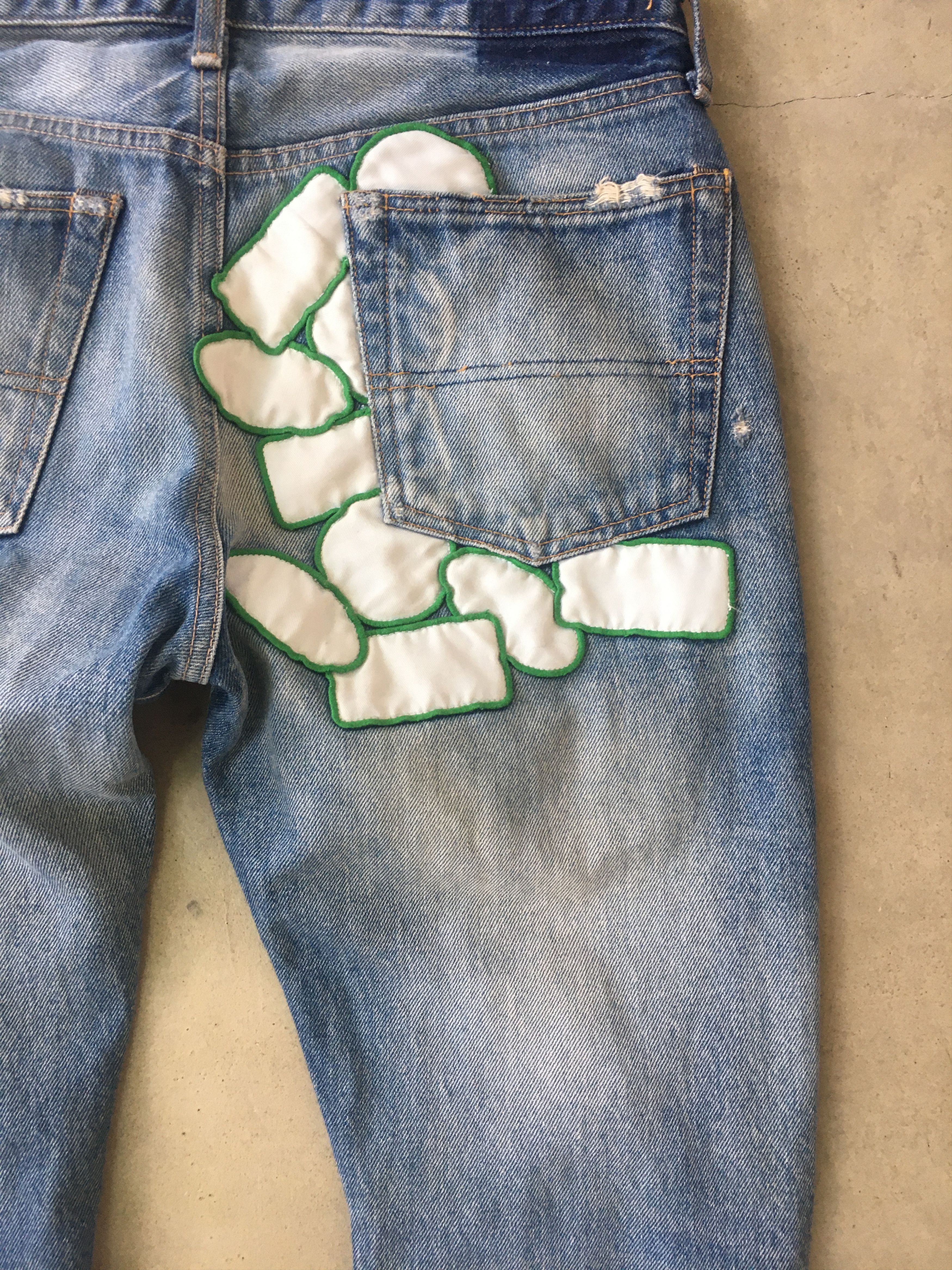 Undercover Undercover 05SS But Beautiful BACK PATCH SCAB JEANS 1 Size US 29 - 11 Thumbnail