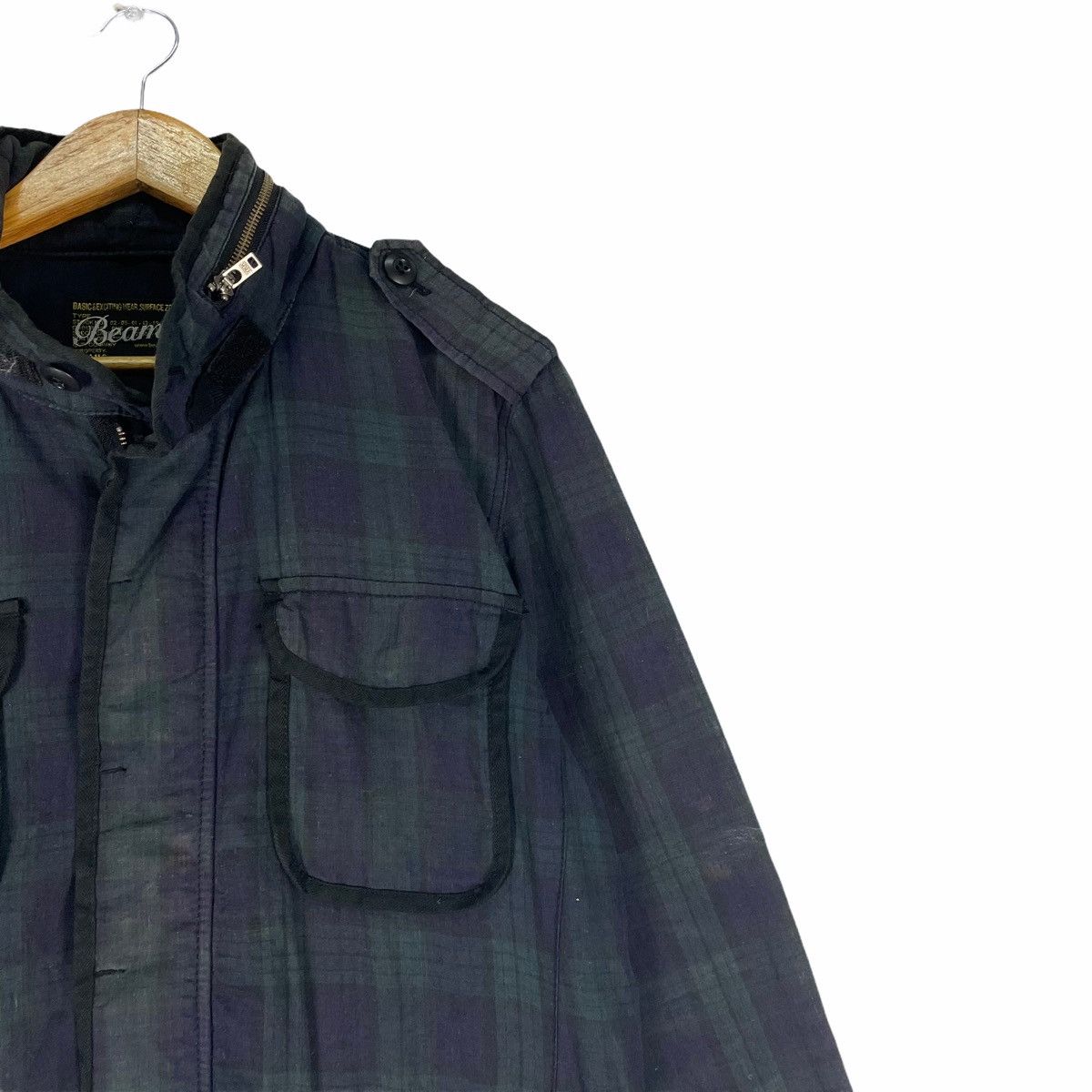 Beams Plus × Japanese Brand 🌟BEAMS Plaids Checked Zipper Multi Pocket Jacket Size US M / EU 48-50 / 2 - 4 Thumbnail