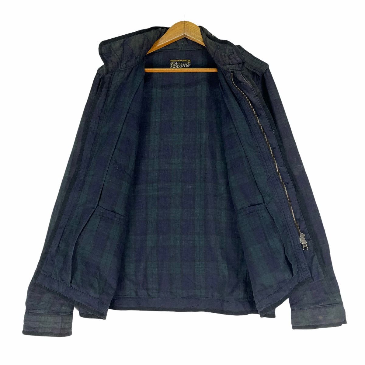 Beams Plus × Japanese Brand 🌟BEAMS Plaids Checked Zipper Multi Pocket Jacket Size US M / EU 48-50 / 2 - 7 Thumbnail