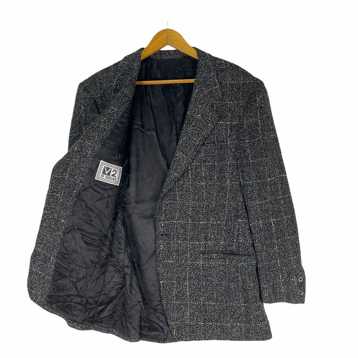 VERSACE V2 Plaids Checked Blazer