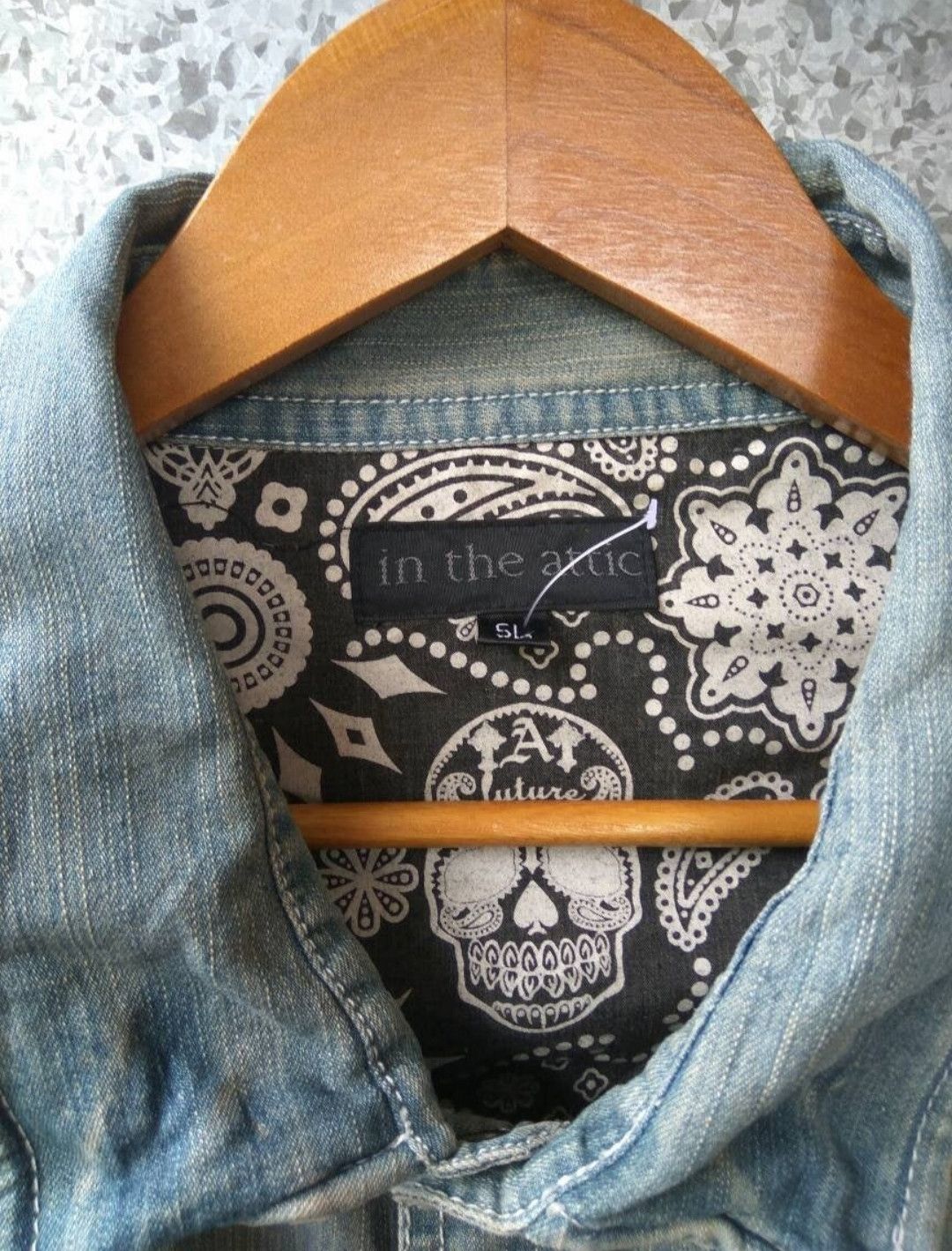 If Six Was Nine In The Attic shirt denim casual skulls Size US XL / EU 56 / 4 - 8 Thumbnail
