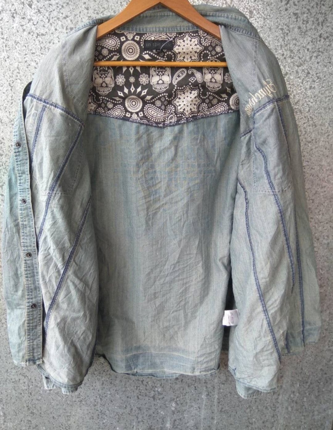 If Six Was Nine In The Attic shirt denim casual skulls Size US XL / EU 56 / 4 - 3 Thumbnail