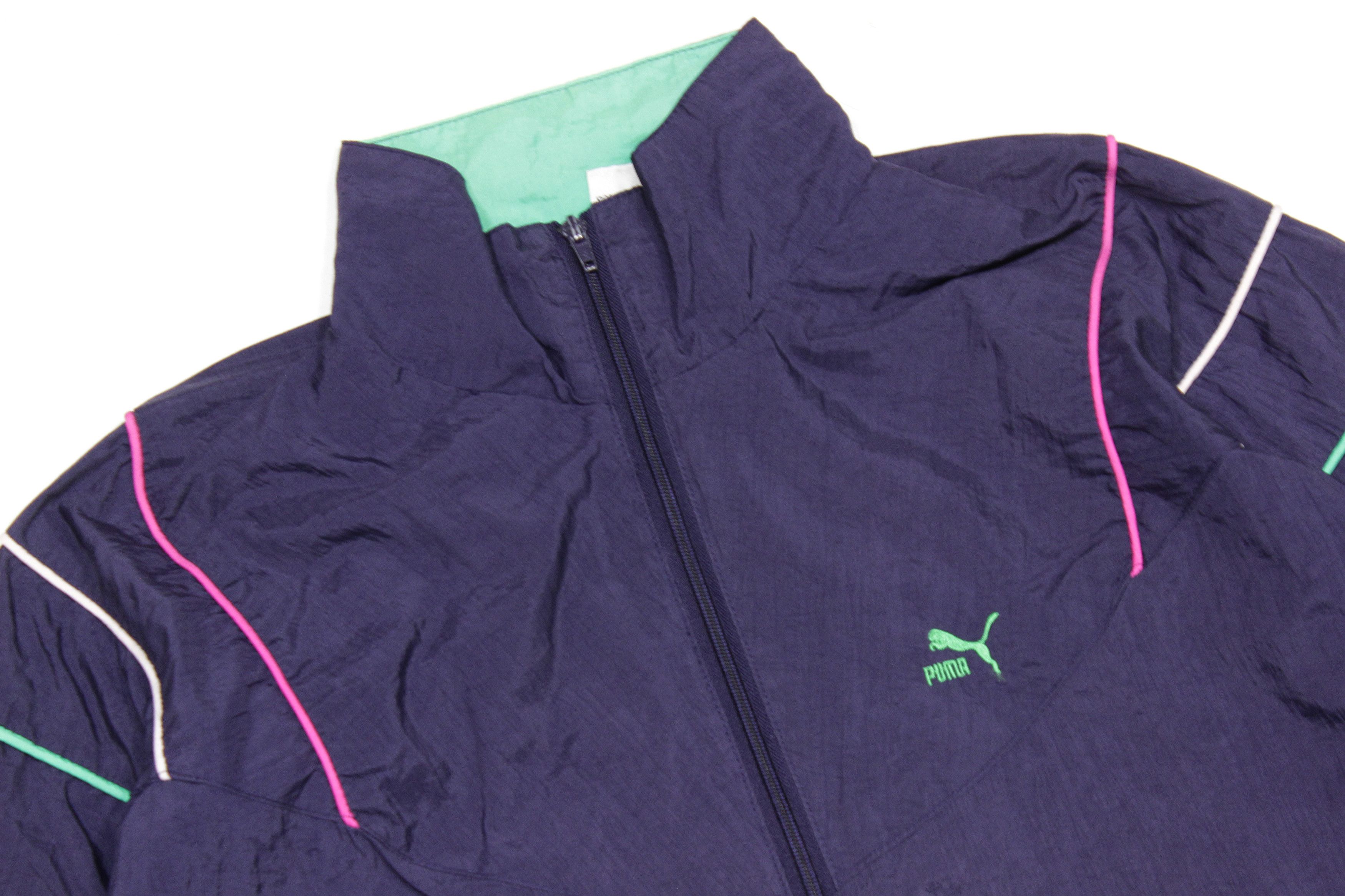 Puma 80S Logo Nylon Jacket Vintage Size US XL / EU 56 / 4 - 3 Thumbnail