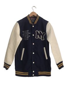 New York Yankees Retro Classic Rib Wool Varsity Jacket – Edge Outwear