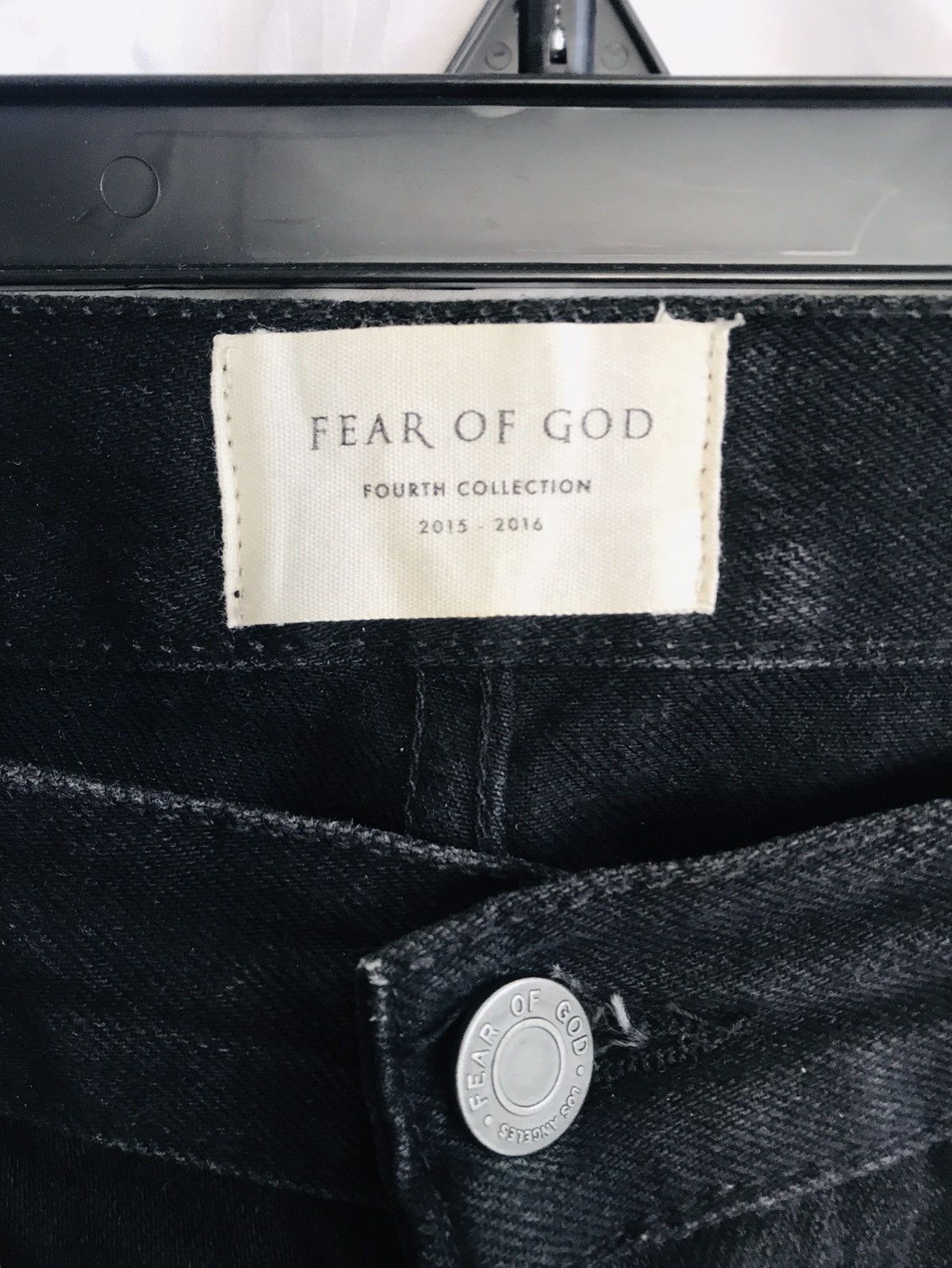 Fear of God FOG Fourth Collection Black Selvedge Denim Size US 31 - 5 Thumbnail