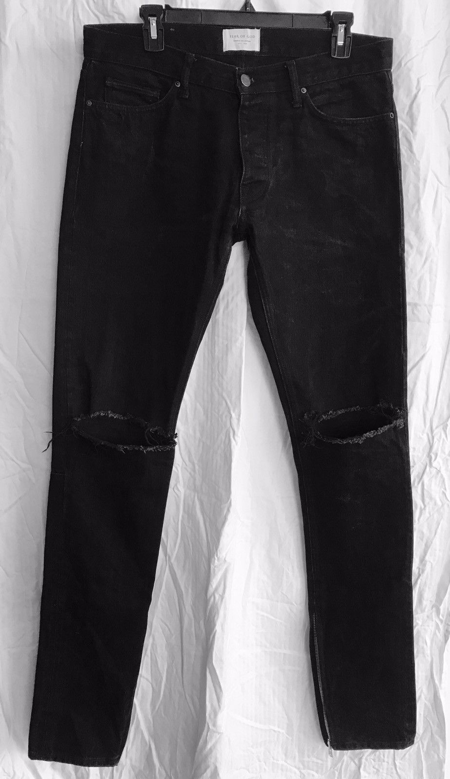Fear of God FOG Fourth Collection Black Selvedge Denim Size US 31 - 1 Thumbnail