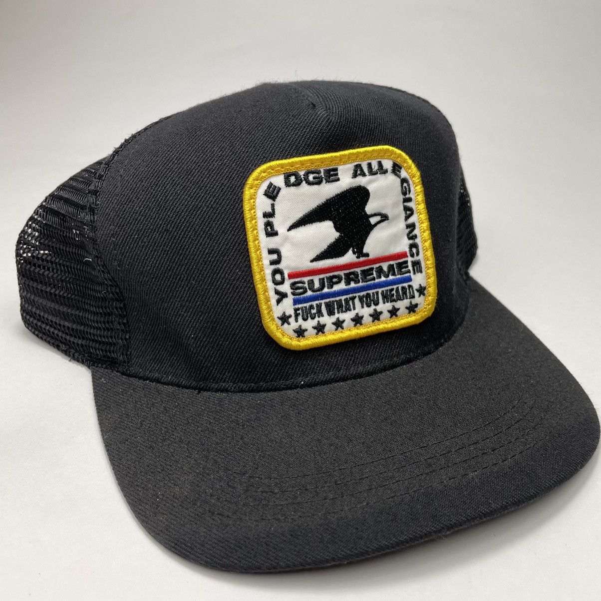 Streetwear Supreme Vintage Supreme USPS pledge of allegiance hat Grailed