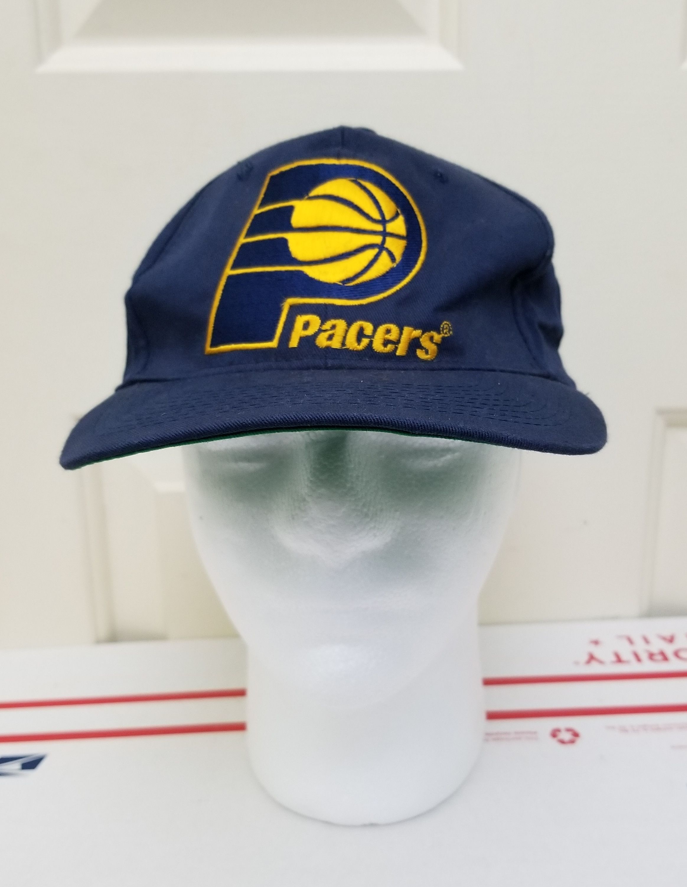 Vintage Vintage 90s Indiana Pacers Snapback Hat Cap Blue Logo Size ONE SIZE - 1 Preview