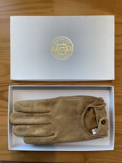 Aime Leon Dore x Porsche 911SC Leather Driving Gloves Khaki