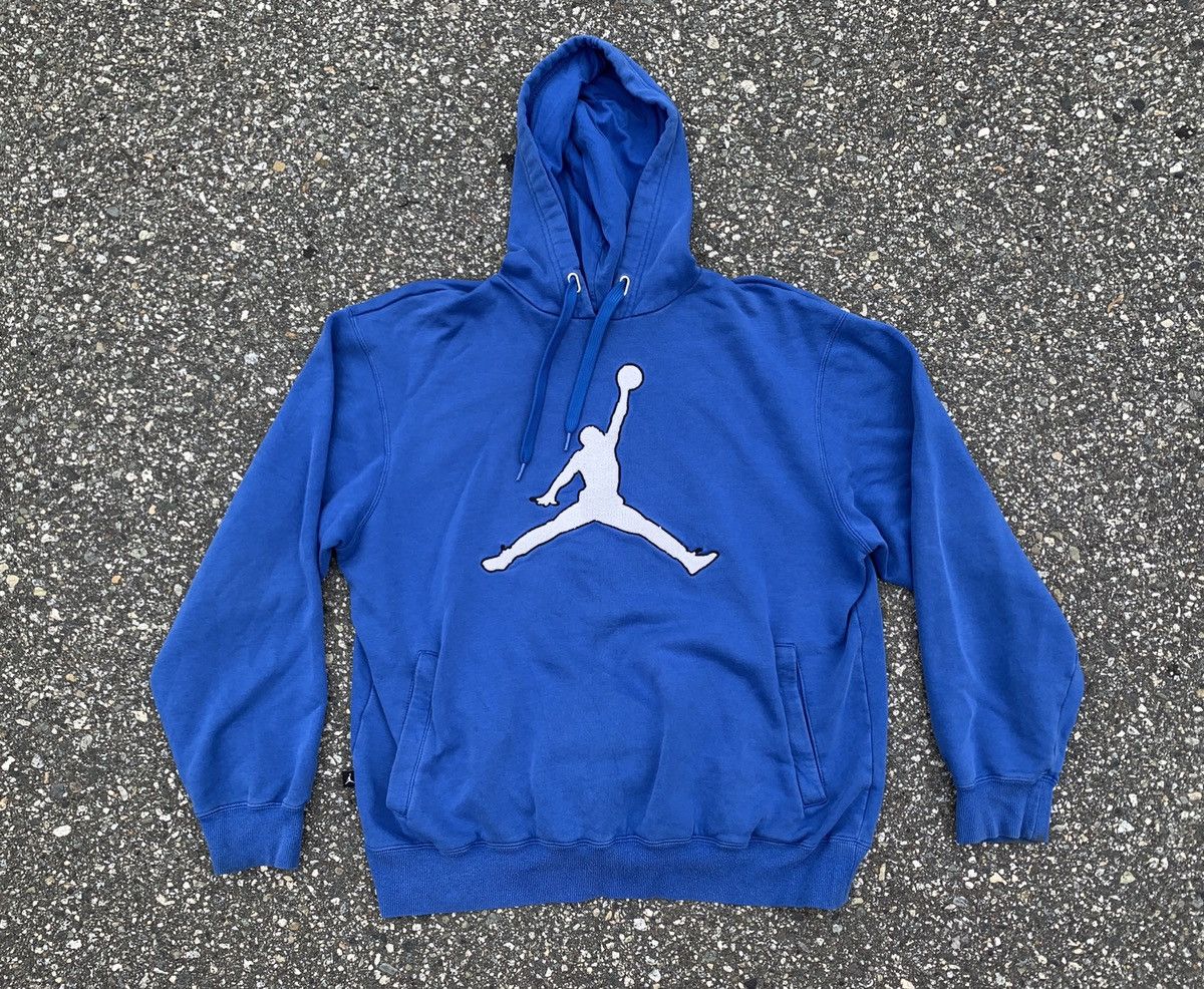 Jordan Brand Jordan hoodie terry cloth / royal blue men’s large | Grailed