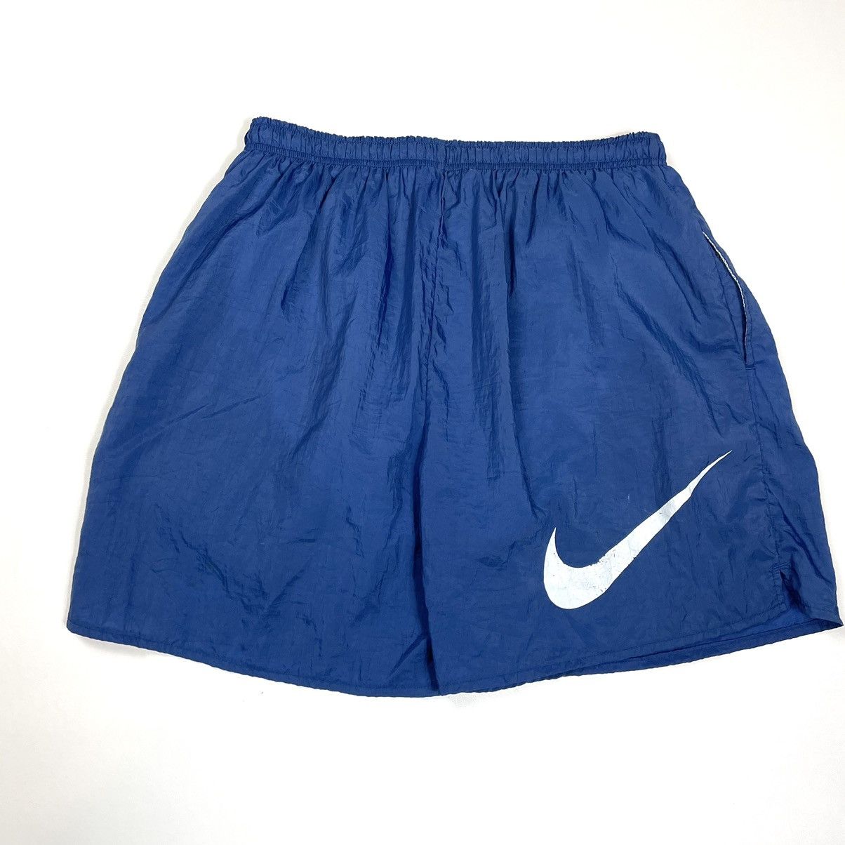 Nike × Vintage Early 90’s, Nike White Tag Swoosh Swim Shorts Size Large Size US 33 - 6 Thumbnail