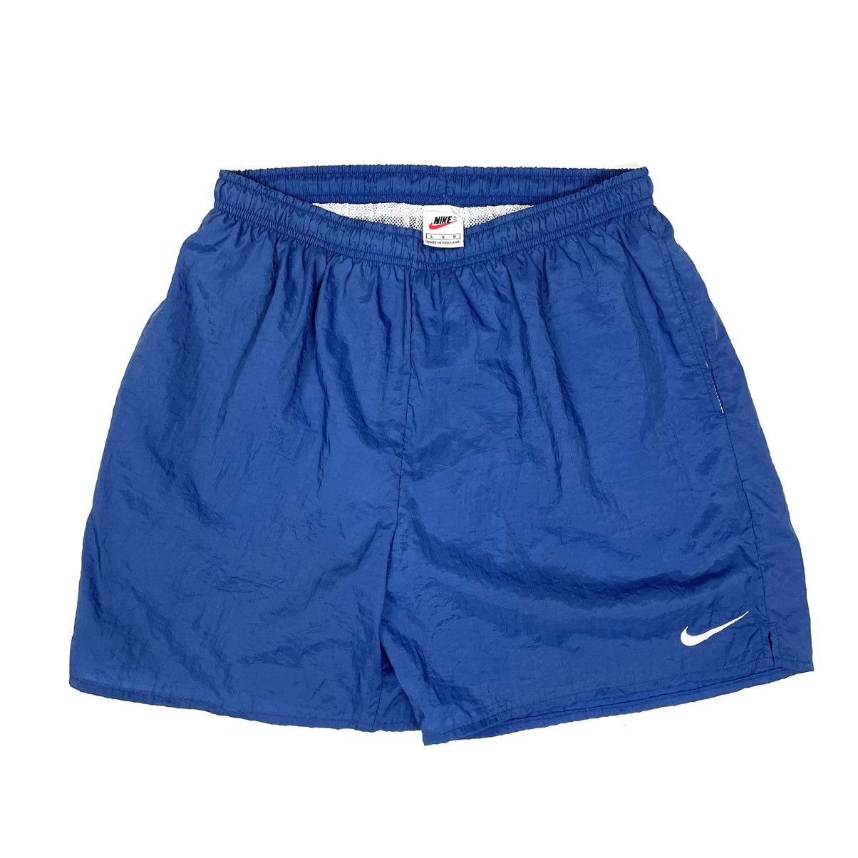 Nike × Vintage Early 90’s, Nike White Tag Swoosh Swim Shorts Size Large Size US 33 - 1 Thumbnail