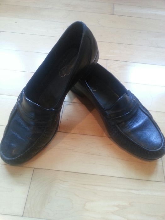 Florsheim Black Leather Loafers Size US 12 / EU 45 - 1 Preview