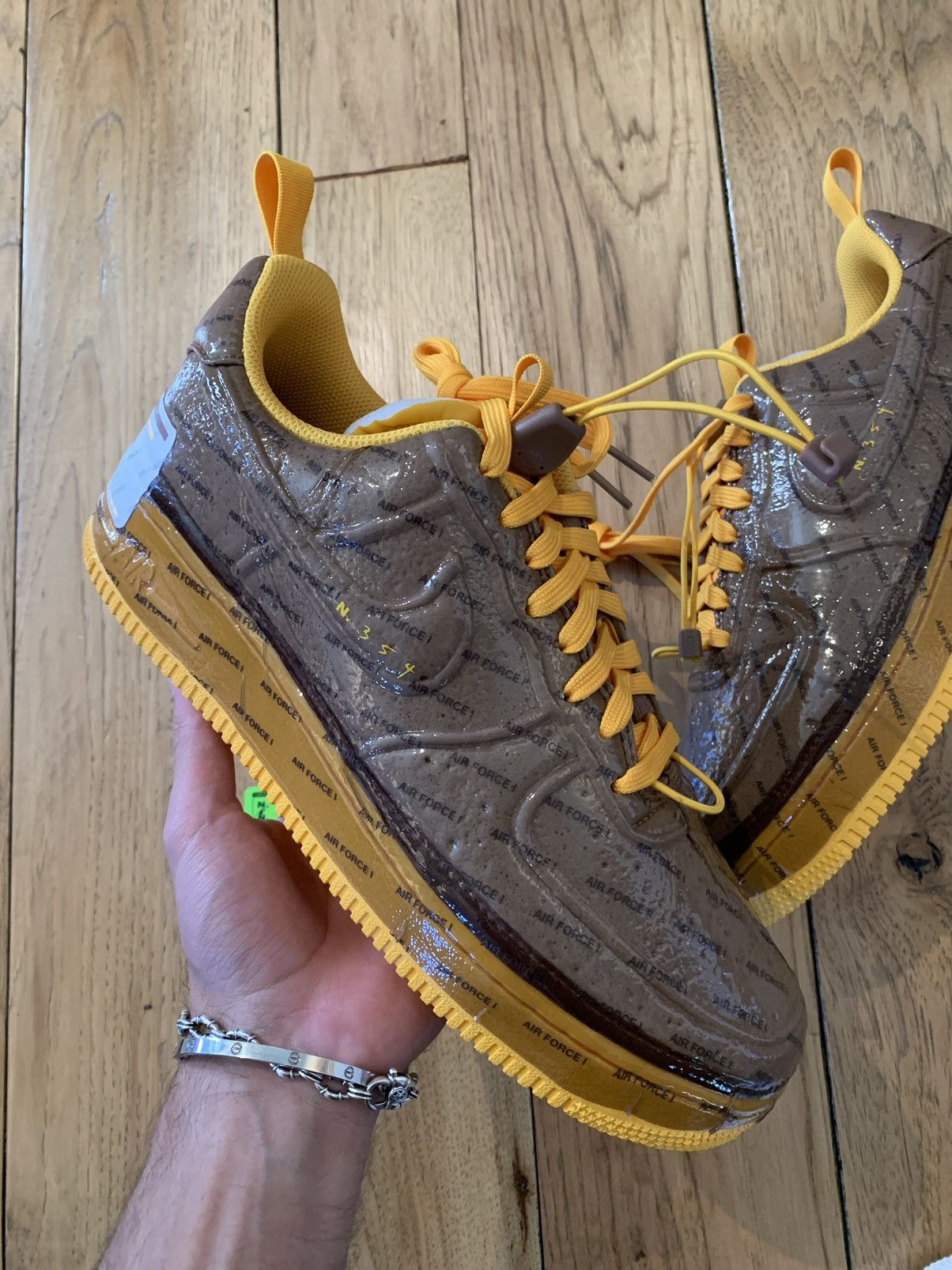 Nike Nike Air Force 1 Brown Experimental “UPS” Size US 9 / EU 42 - 2 Thumbnail