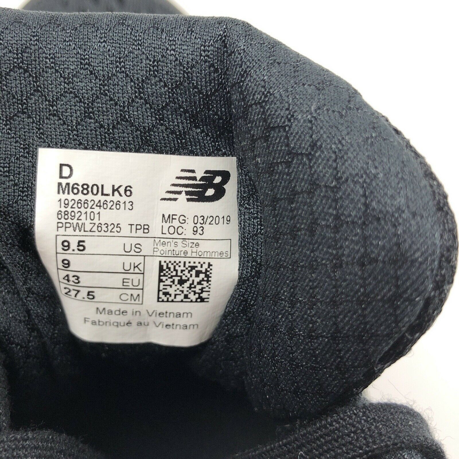 New Balance New Balance 680 V6 Medium Black Running Shoes M680LK6 Grailed