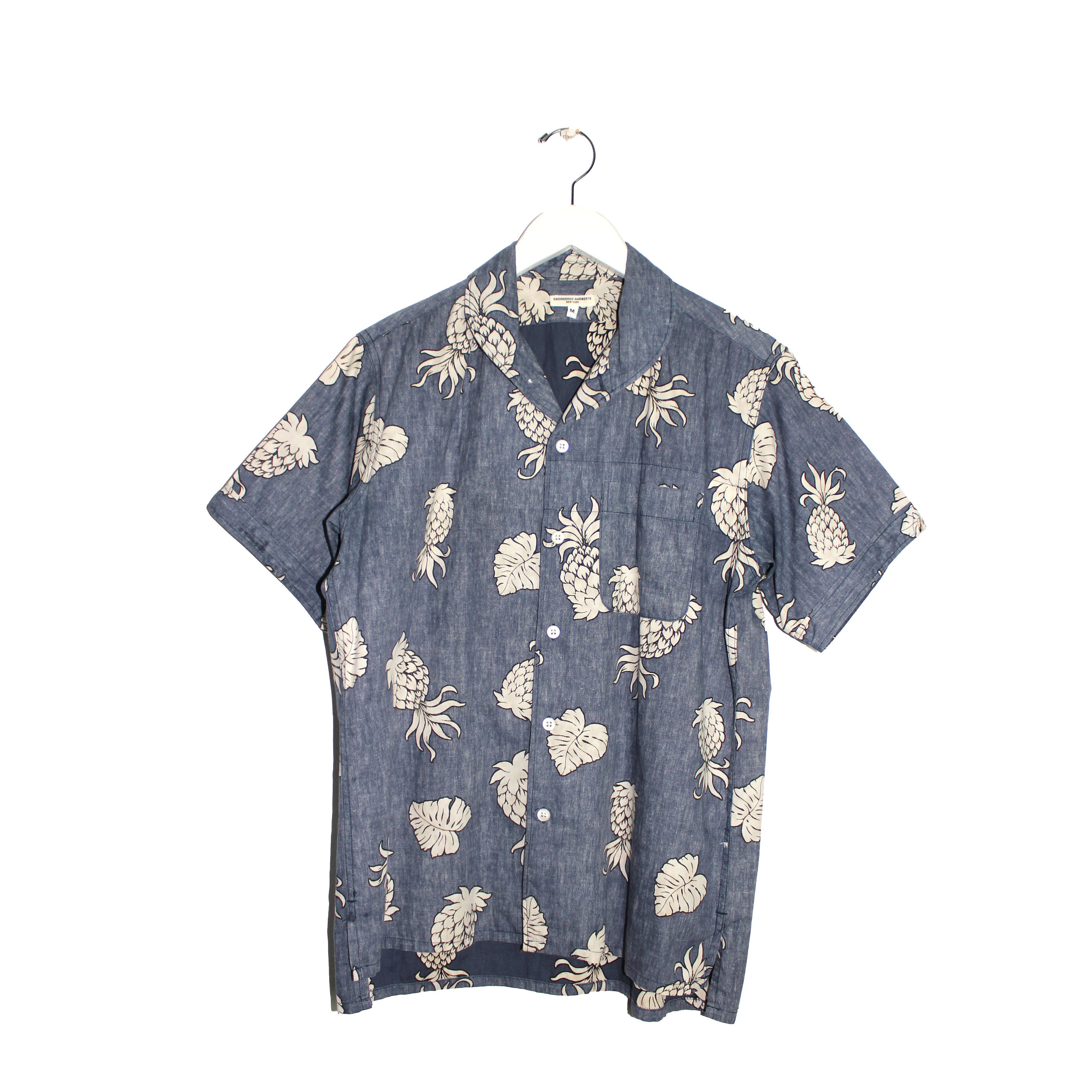 Engineered Garments Pineapple Camp Collar Chambray Shirt Size US M / EU 48-50 / 2 - 1 Thumbnail