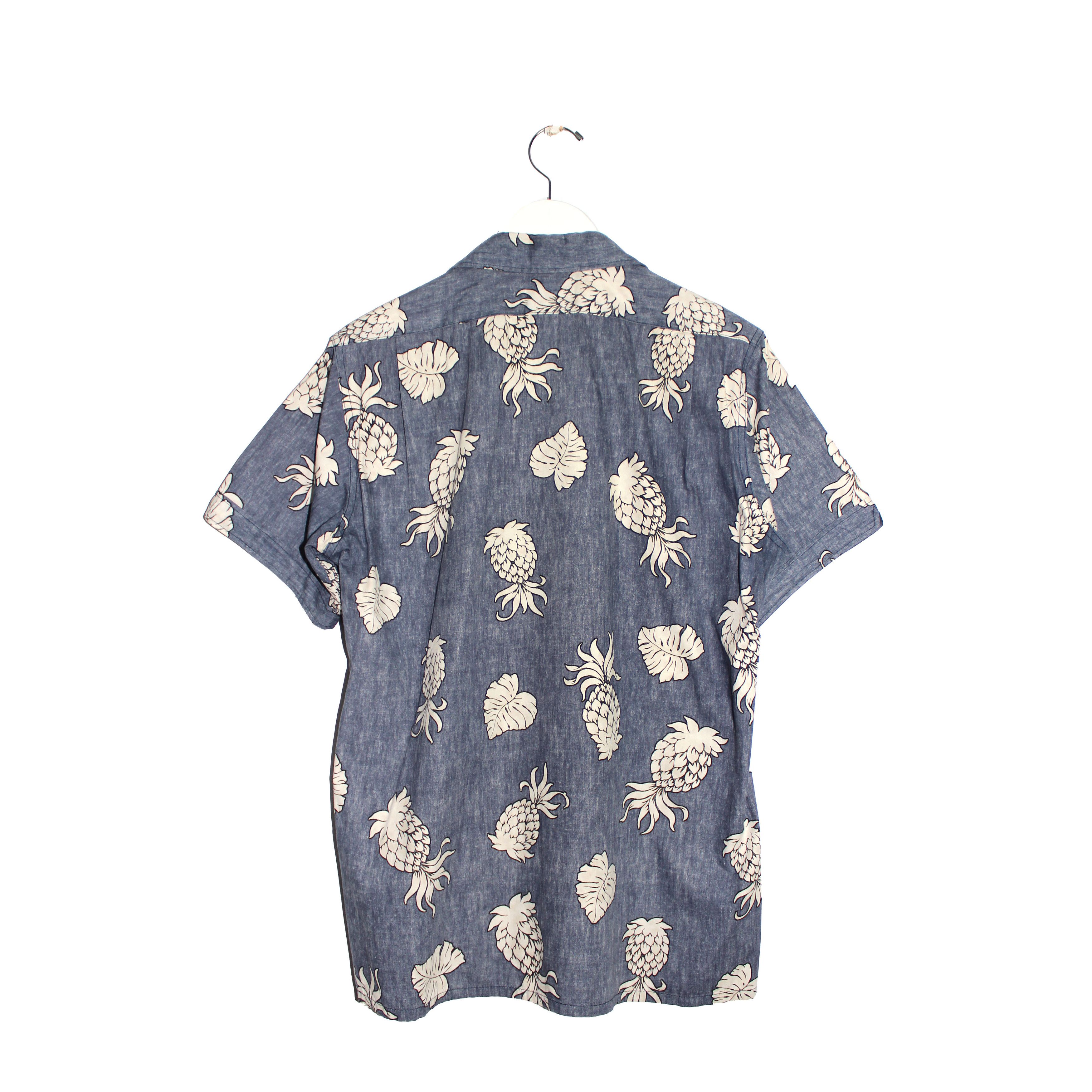 Engineered Garments Pineapple Camp Collar Chambray Shirt Size US M / EU 48-50 / 2 - 2 Thumbnail