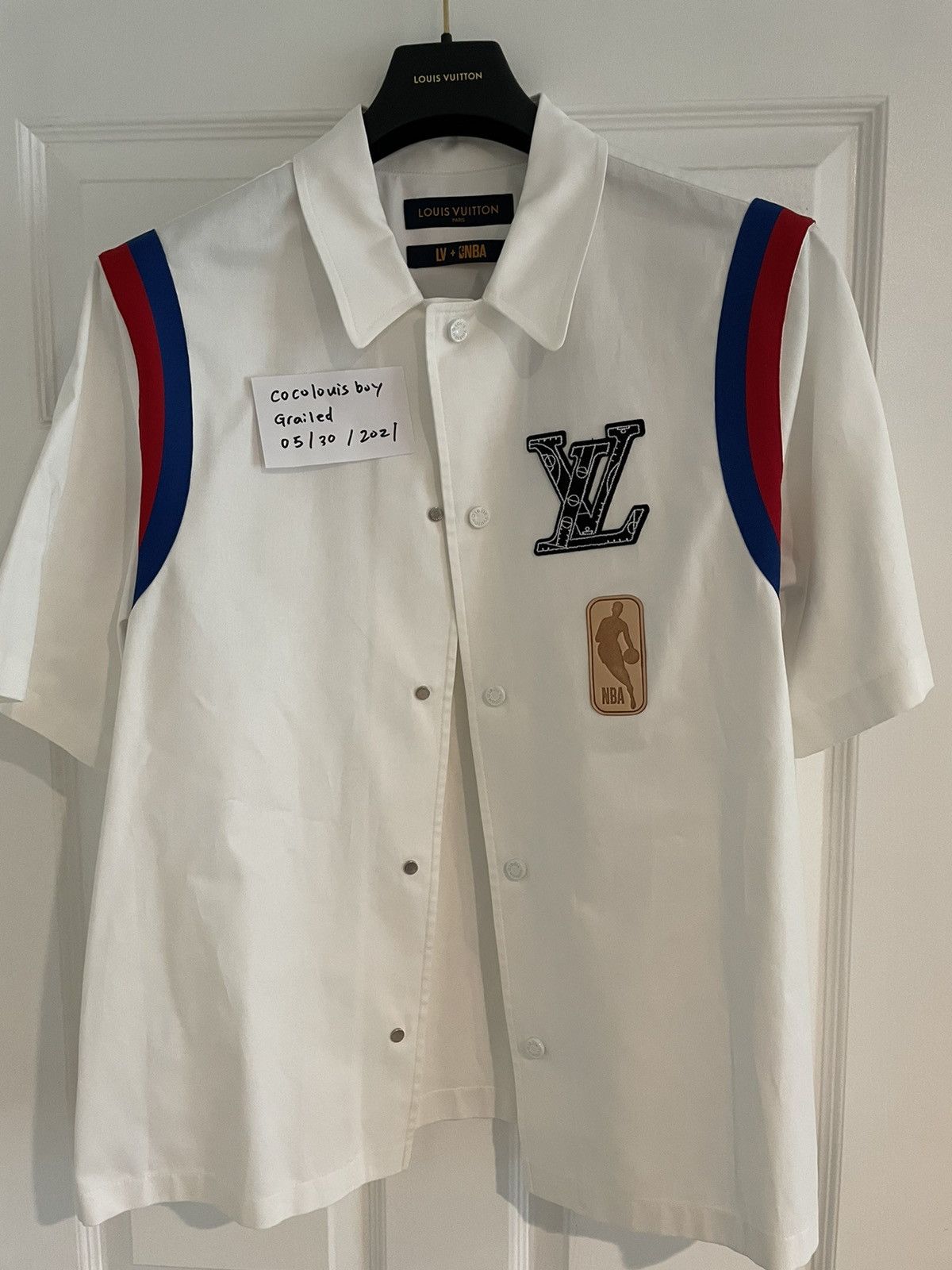 Louis Vuitton X NBA Basketball Short-Sleeved Shirt Beige