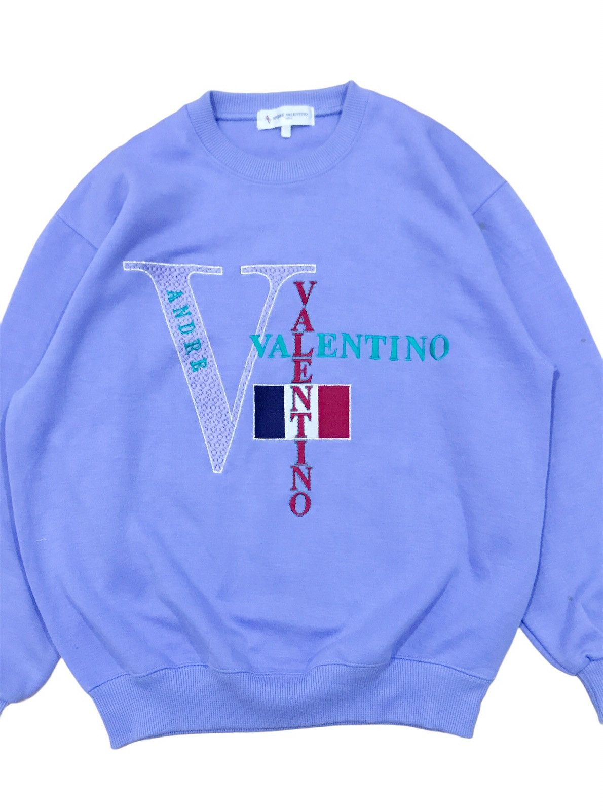 Valentino Vintage Andre Valentino Big Logo Sweatshirt Size US S / EU 44-46 / 1 - 3 Thumbnail