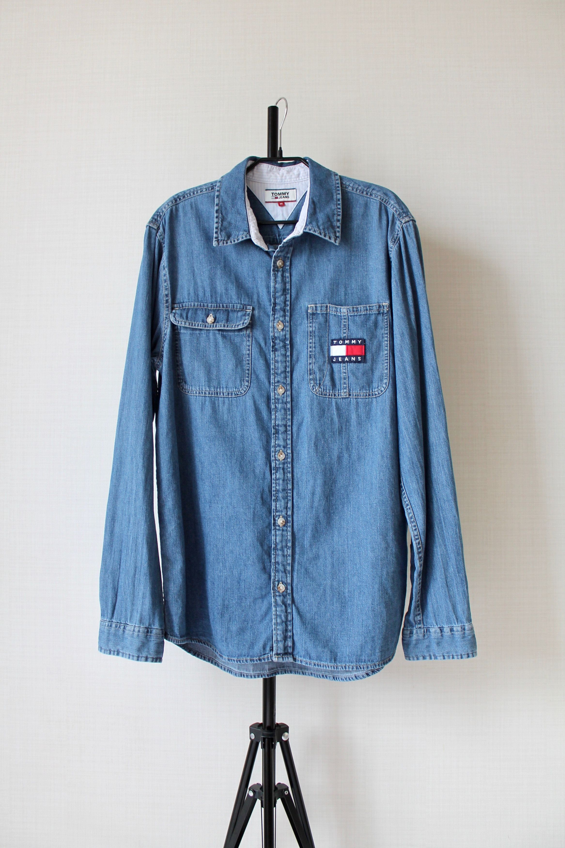 Tommy Hilfiger TOMMY HILFIGER Denim Shirt Blue Size US M / EU 48-50 / 2 - 1 Thumbnail