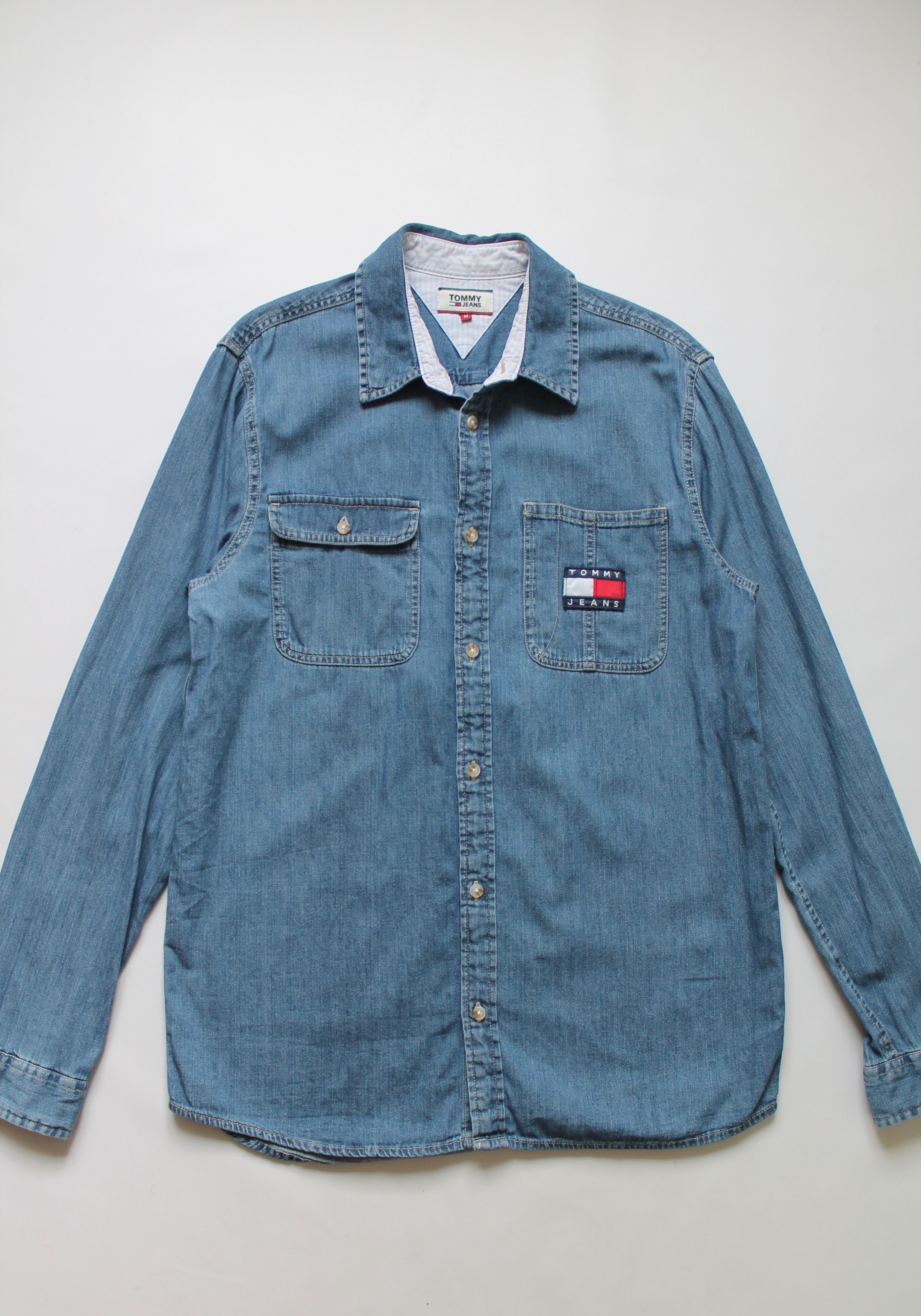Tommy Hilfiger TOMMY HILFIGER Denim Shirt Blue Size US M / EU 48-50 / 2 - 3 Thumbnail