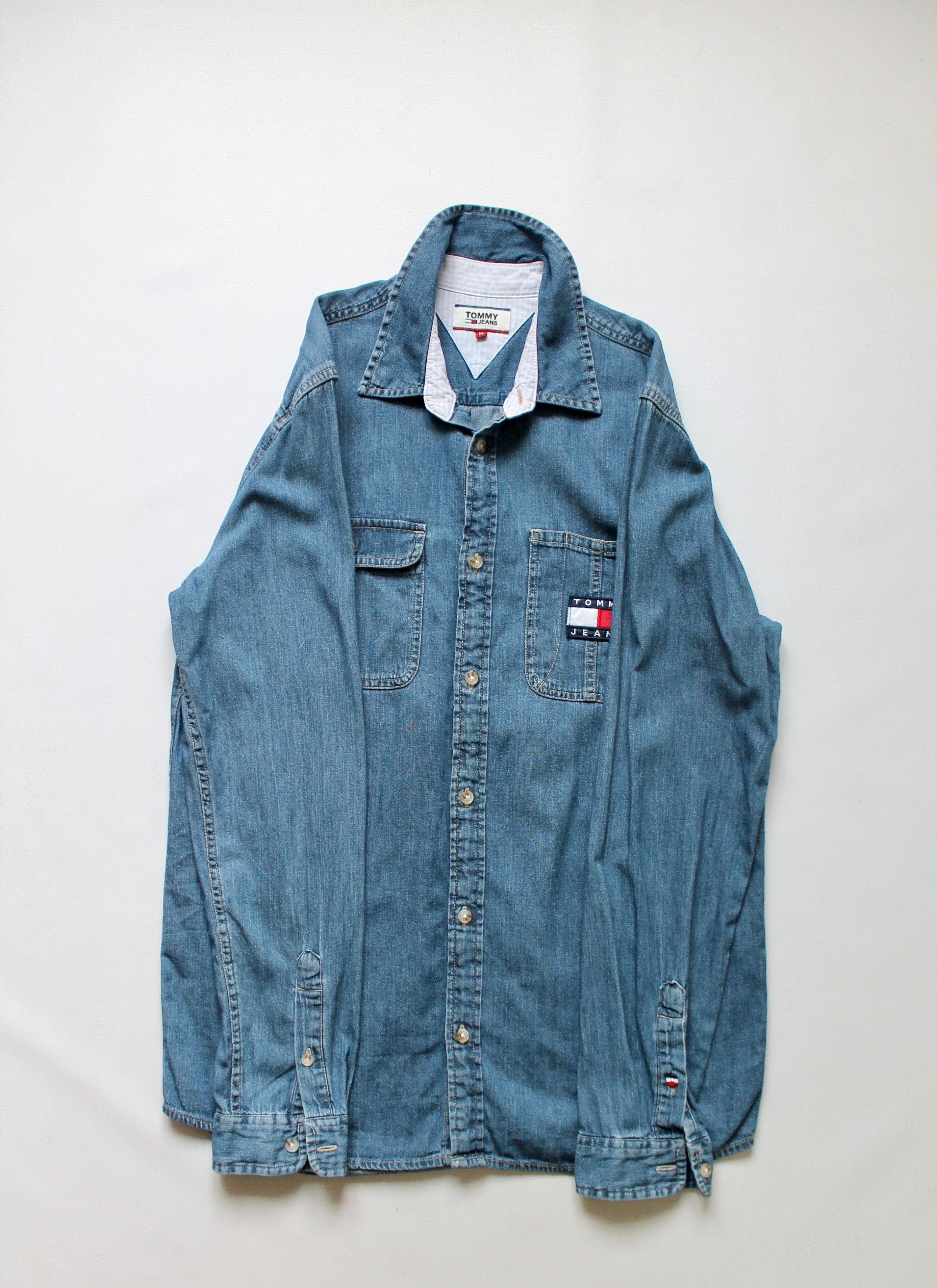 Tommy Hilfiger TOMMY HILFIGER Denim Shirt Blue Size US M / EU 48-50 / 2 - 7 Thumbnail