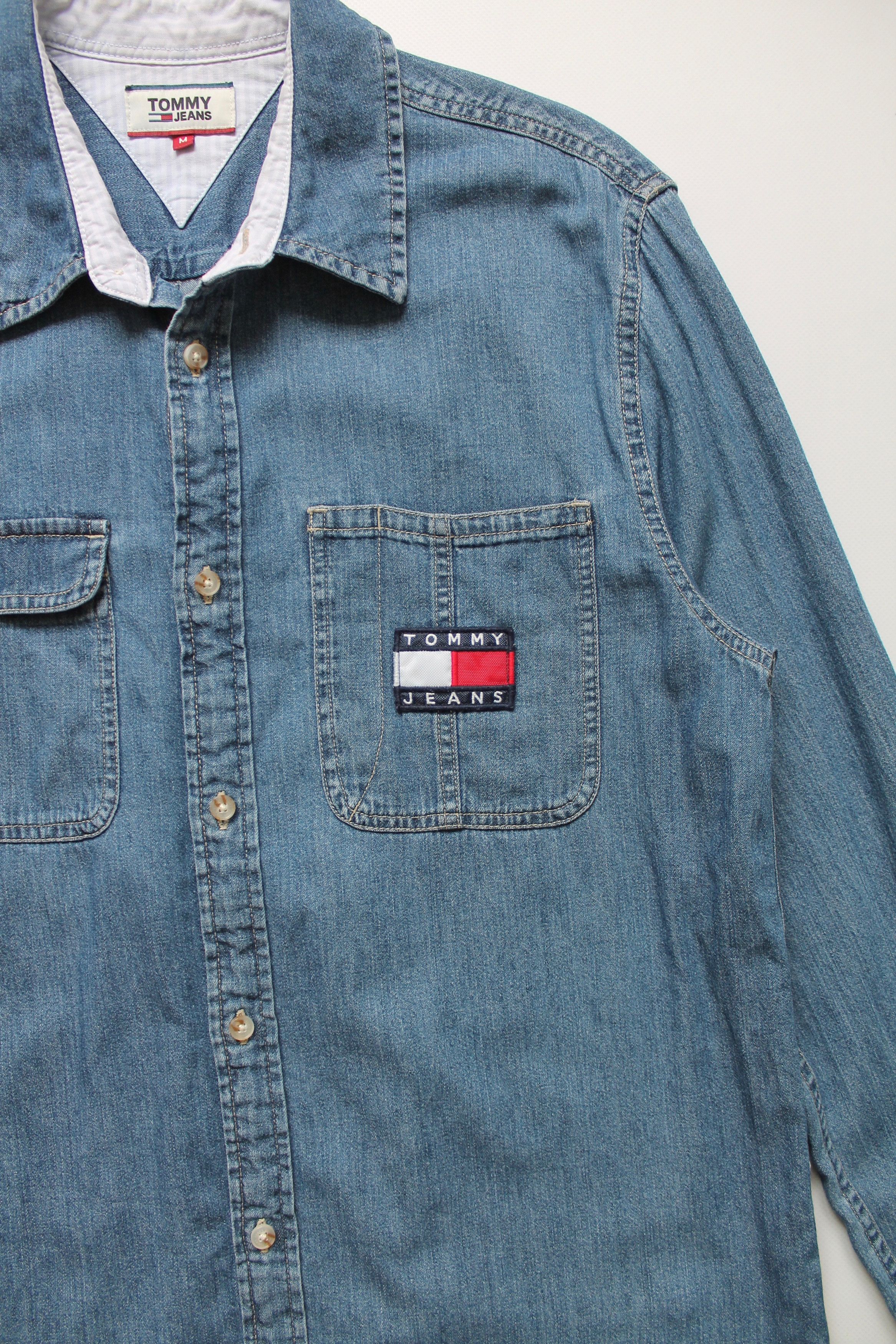 Tommy Hilfiger TOMMY HILFIGER Denim Shirt Blue Size US M / EU 48-50 / 2 - 4 Thumbnail