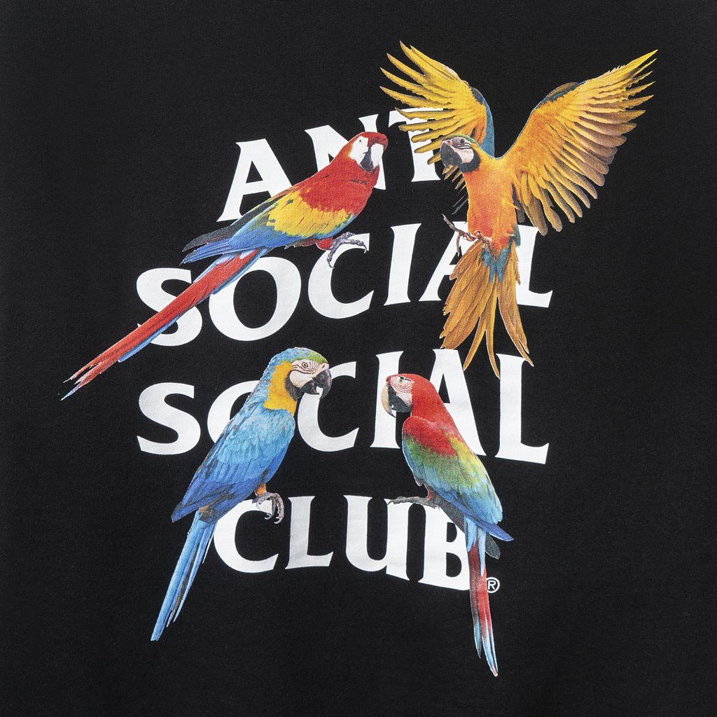 Anti Social Social Club DS White ASSC Parrot Colombia Black Hoodie Bape kith kaws Size US S / EU 44-46 / 1 - 3 Thumbnail