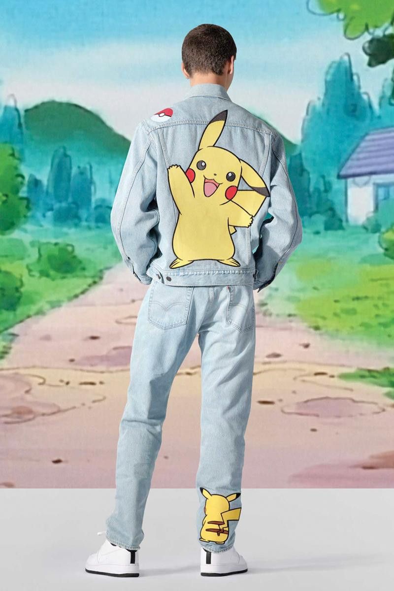 Pokemon Jacket Jean Levis Pokemon Levis Pokemon 25th Anniversary