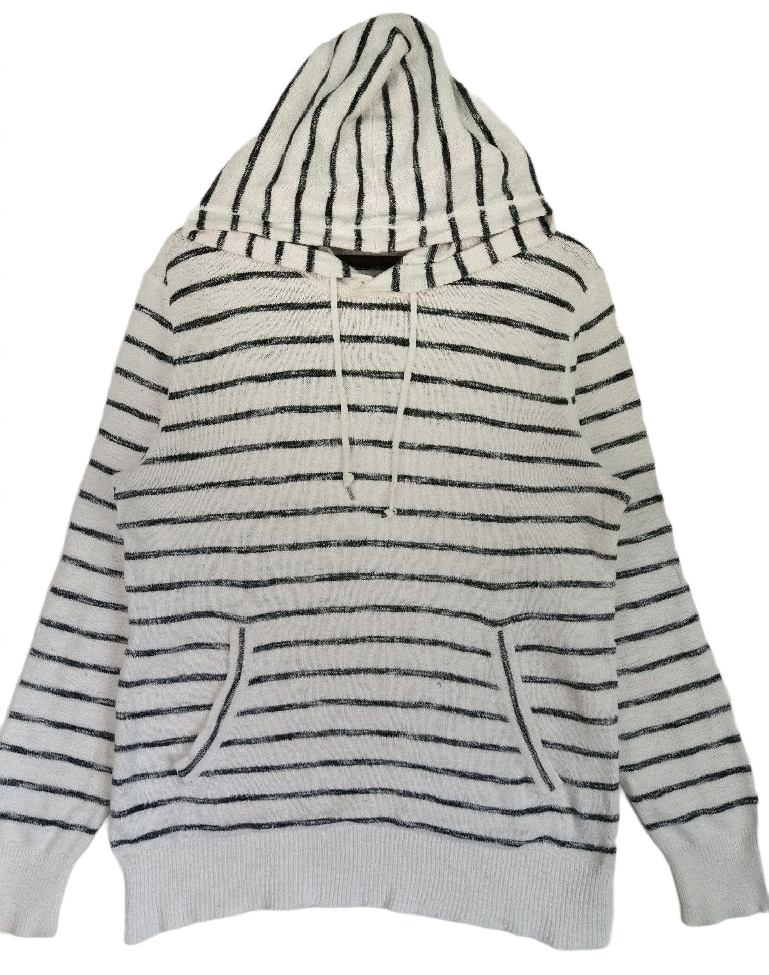 Gap Stripe Pullover Hoodie White