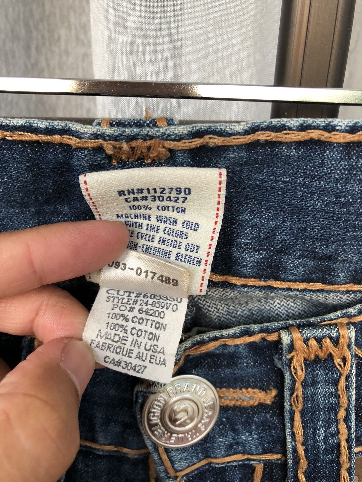 True Religion True Religion Ricky Super T Made in USA Size US 31 - 5 Thumbnail