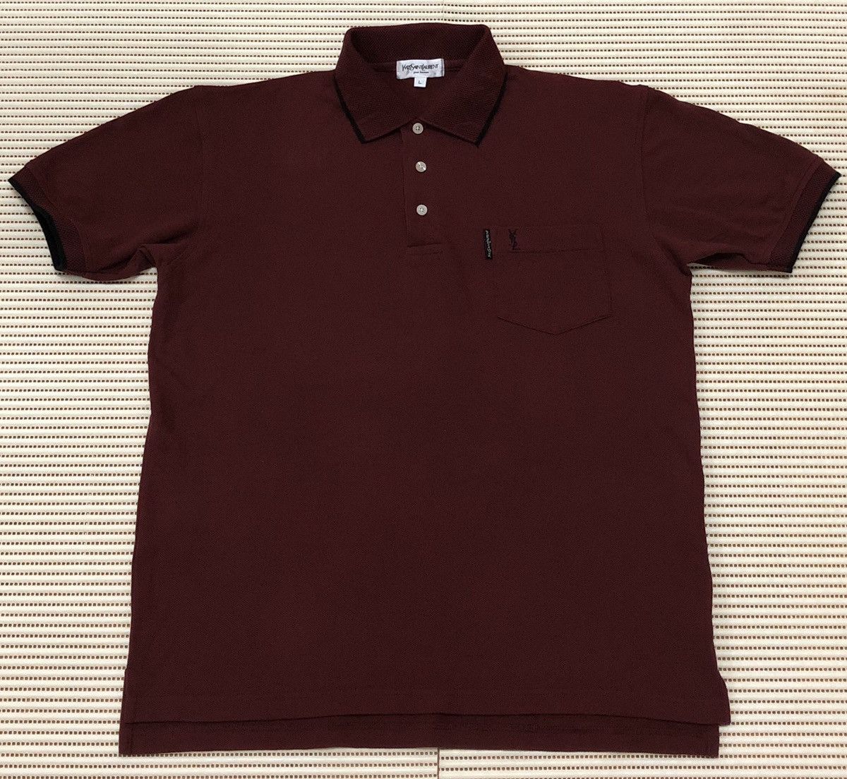 Yves Saint Laurent Yves Saint Laurent (YSL) Ringer Polo Shirt Size US L / EU 52-54 / 3 - 2 Thumbnail