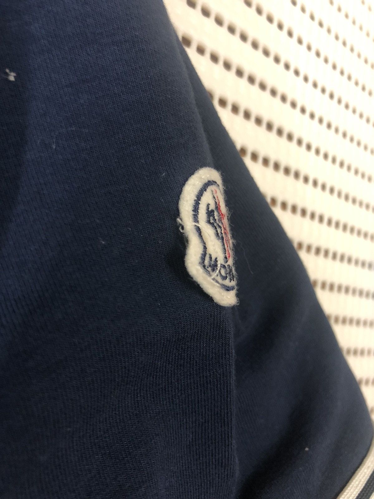 Moncler Moncler Vee Neck Navy Blue T-Shirt Slim Fit Size US M / EU 48-50 / 2 - 6 Thumbnail