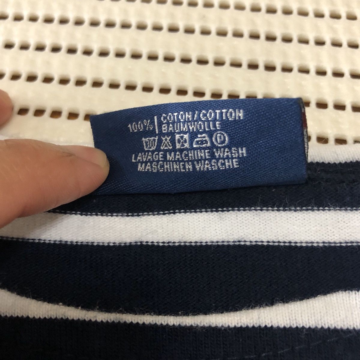 Saint James Saint James Long Sleeve Stripe Blue/ White Size US M / EU 48-50 / 2 - 8 Thumbnail