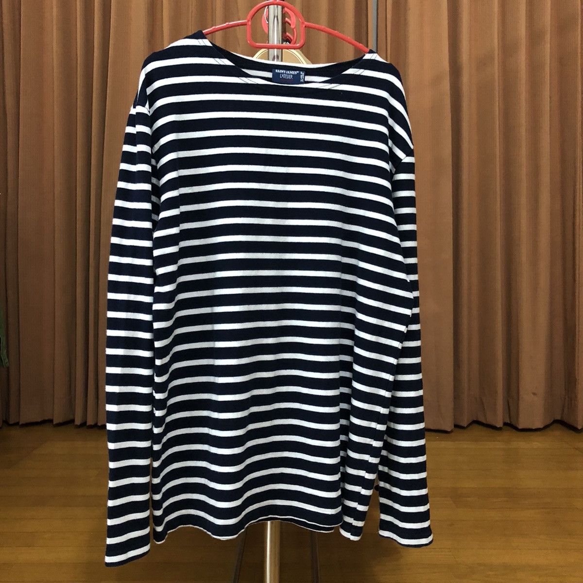 Saint James Saint James Long Sleeve Stripe Blue/ White Size US M / EU 48-50 / 2 - 1 Thumbnail