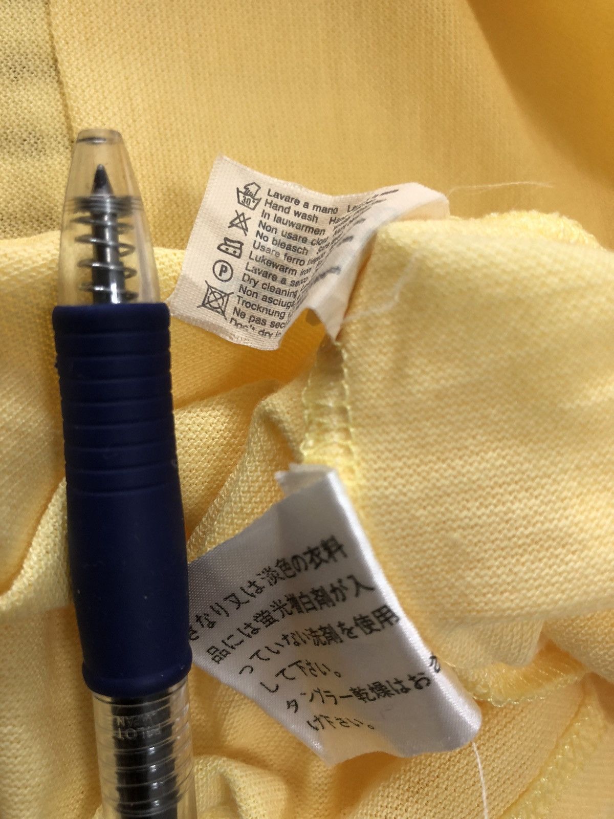Yves Saint Laurent Yves Saint Laurent Polos Yellow with Multicolor Embroidered Size US L / EU 52-54 / 3 - 6 Thumbnail