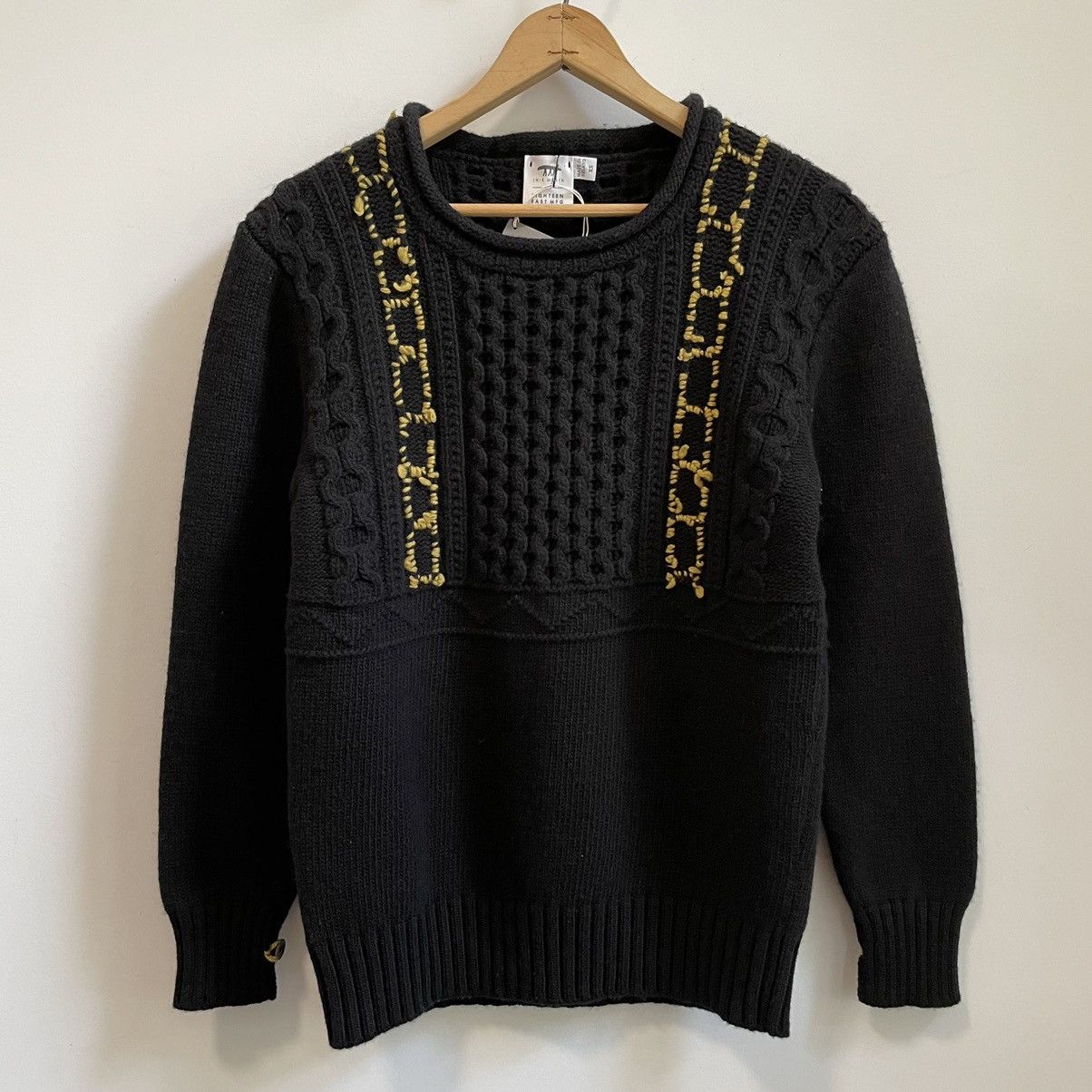 Inis Meain Merino Wool Sweater Mairtin Beag Roll Trim | Grailed