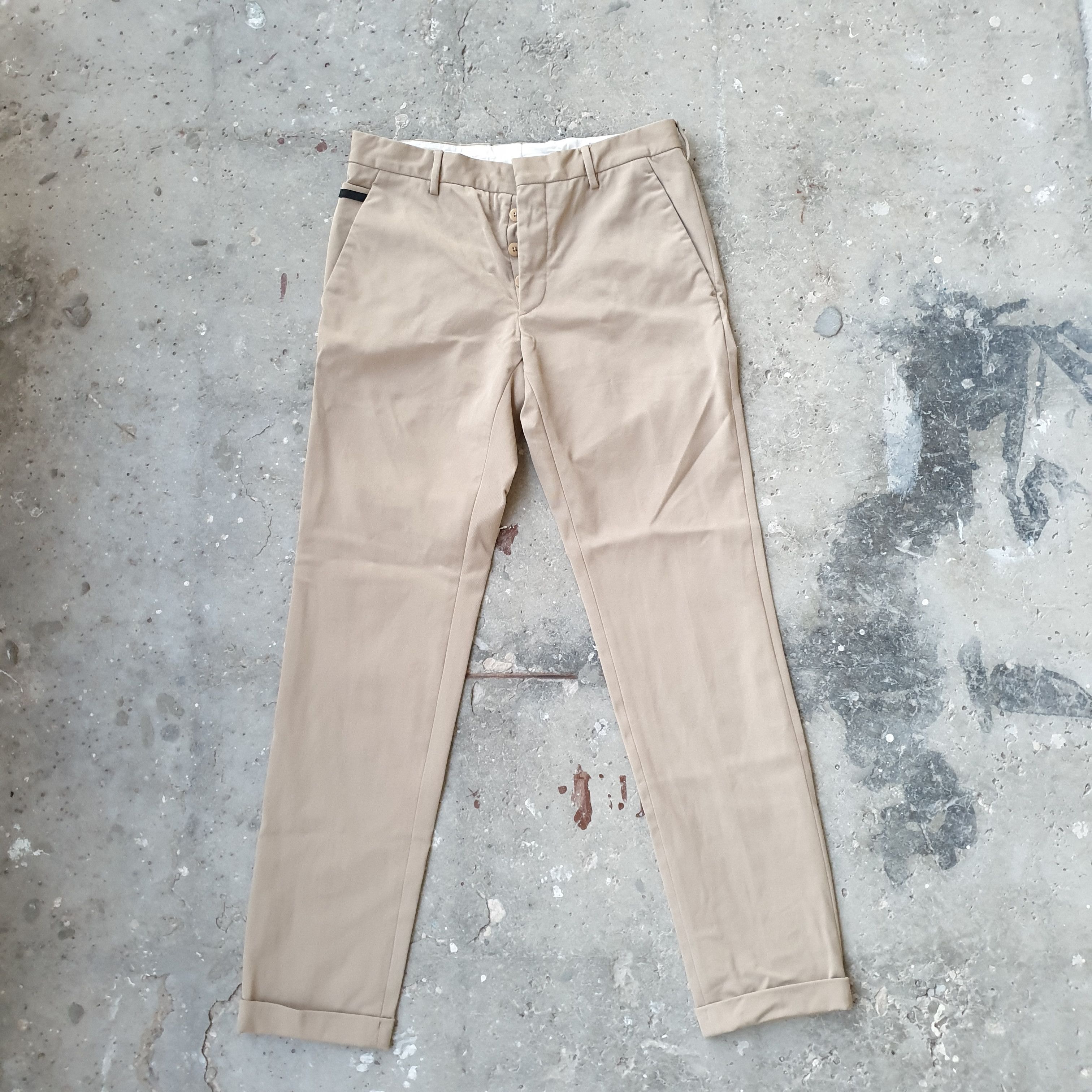 image of Prada Trousers Chinos Pants Beige/khaki, Men's (Size 28)